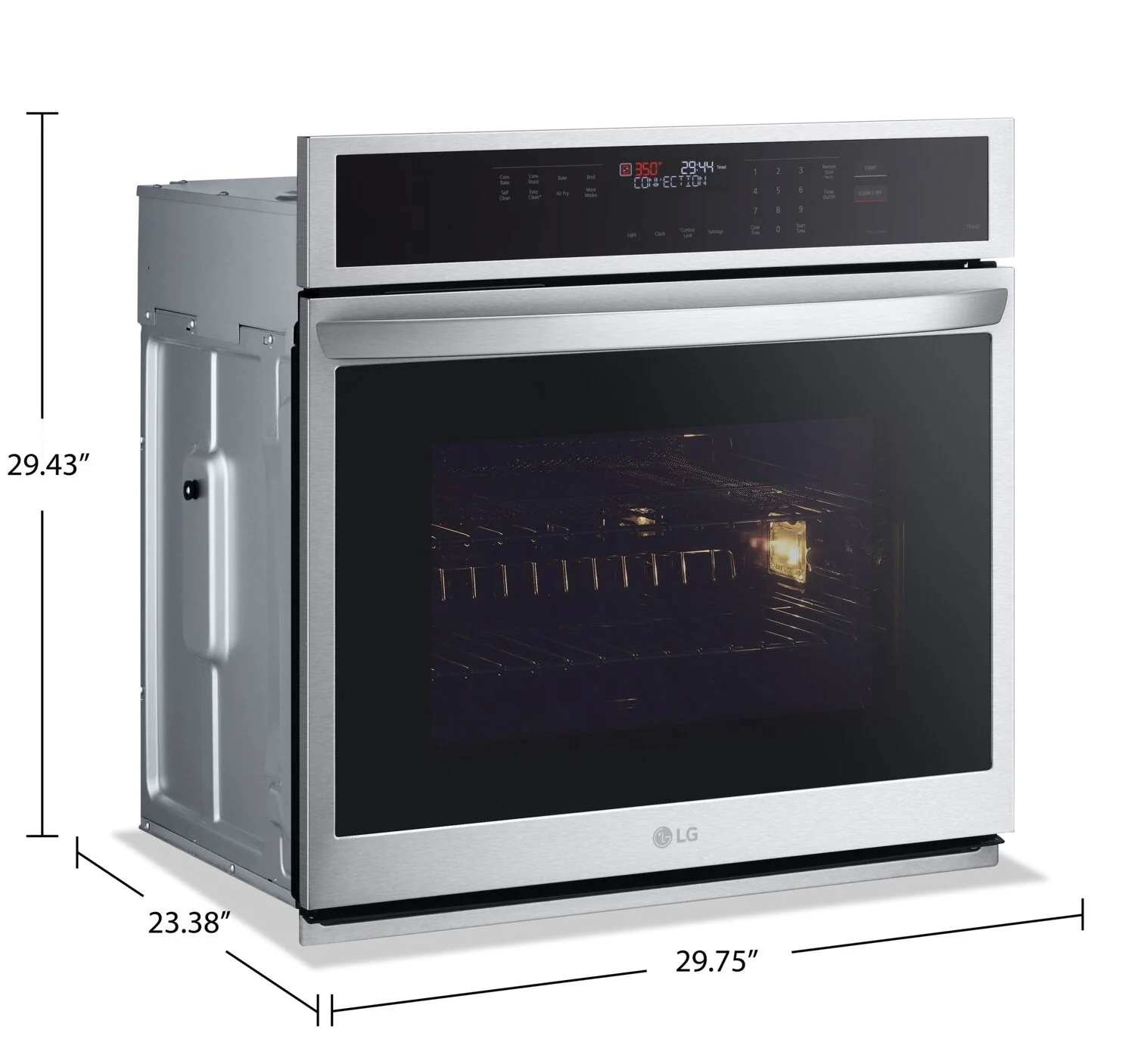 LG 4.7 Cu. Ft. Smart Single Wall Oven with Air Fry - WSEP4723F - Image 8