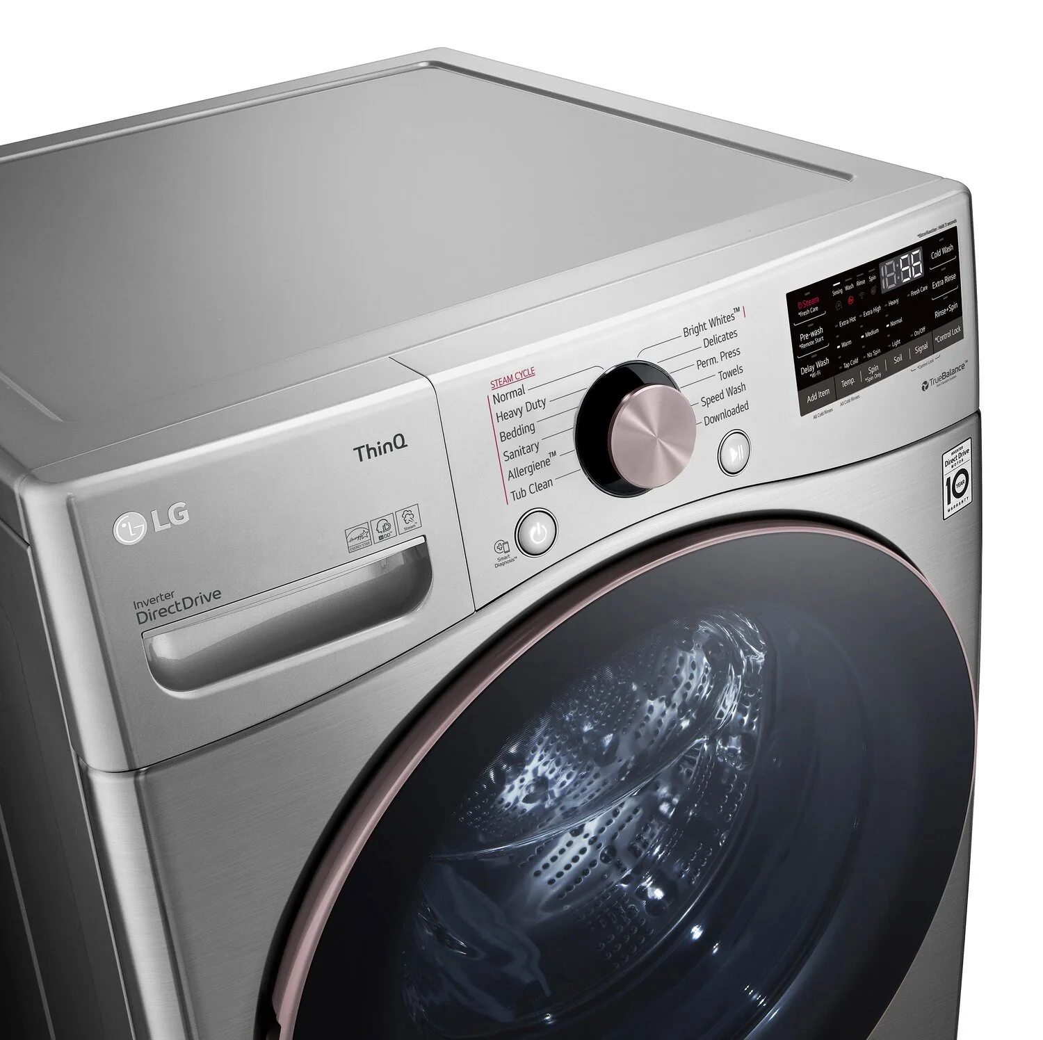 LG 5.2 Cu. Ft. Smart Front-Load Washer - WM3850HVA - Image 3