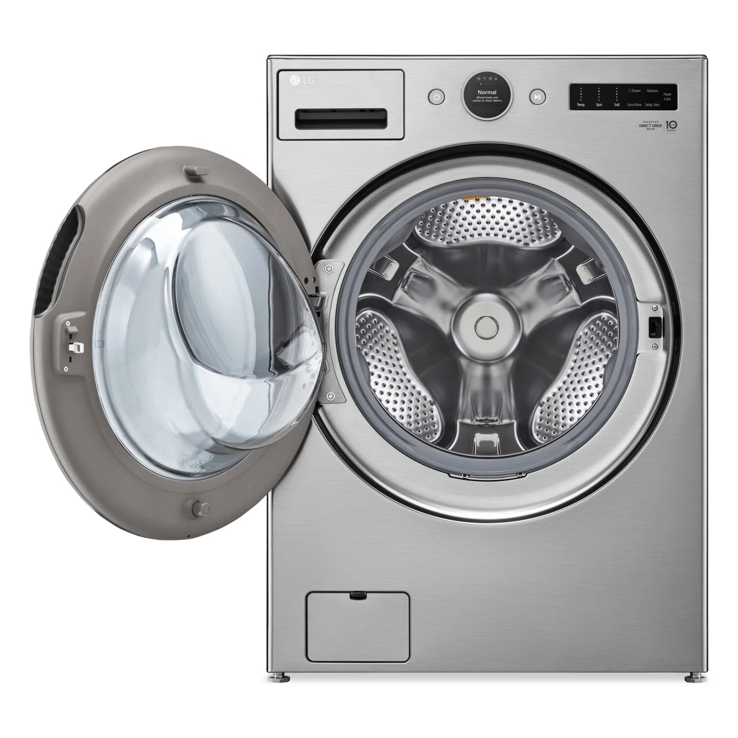 LG 5.2 Cu. Ft. Front-Load Washer and 7.4 Cu. Ft. Gas Dryer with TurboSteam® - WM5500HV/DLGX550V - Image 4