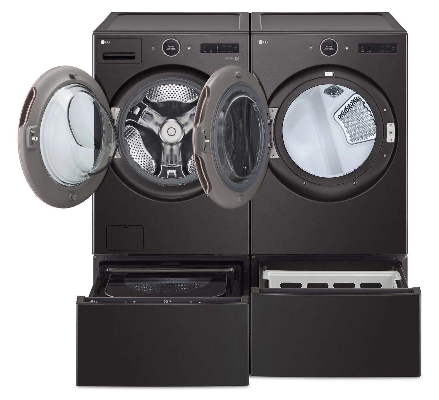 LG 5.8 Cu. Ft. Front-Load Washer and 7.4 Cu. Ft. Electric Dryer with TurboSteam® - WM6500HB/DLEX650B - Image 3