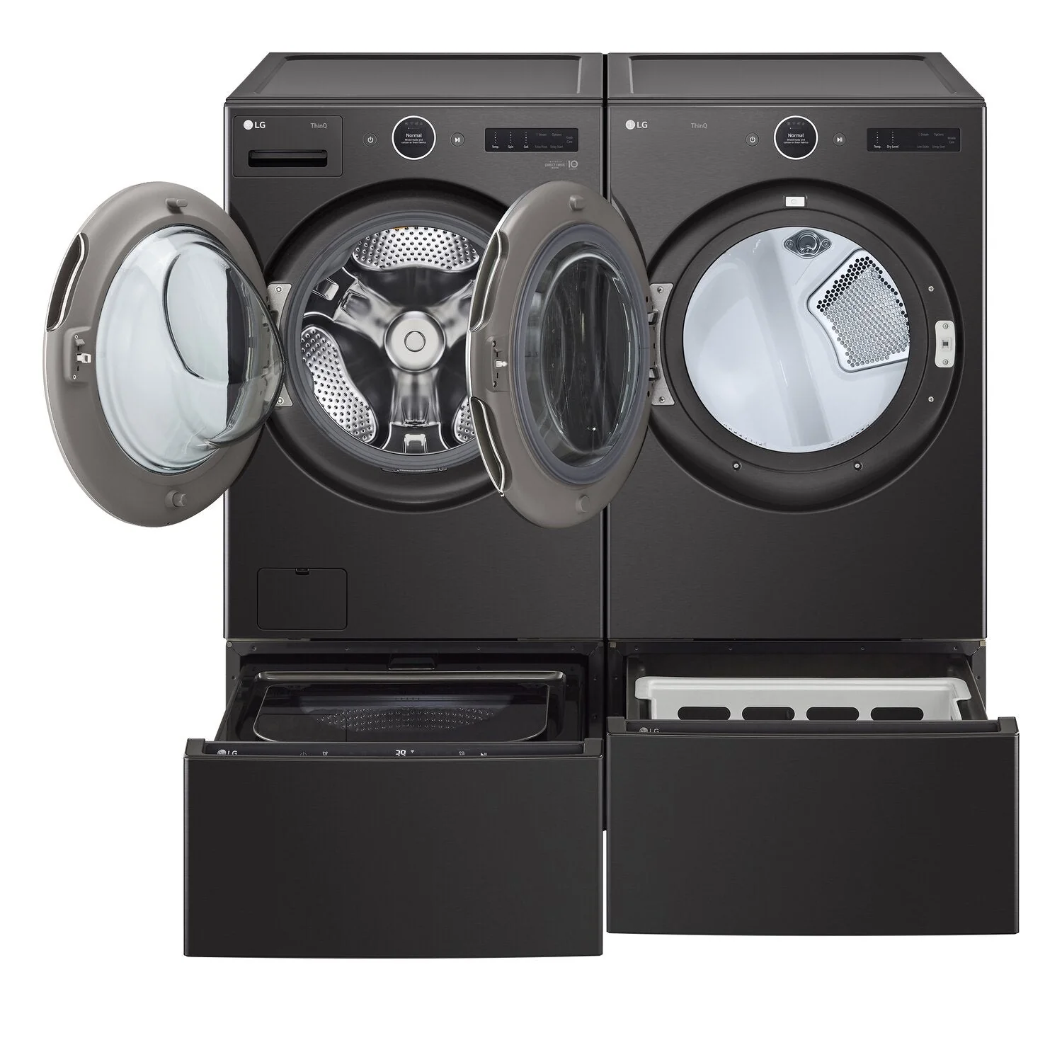 LG 5.8 Cu. Ft. Smart Front-Load Washer and 7.4 Cu. Ft. Electric Dryer - WM6700HB/DLEX670B - Image 4