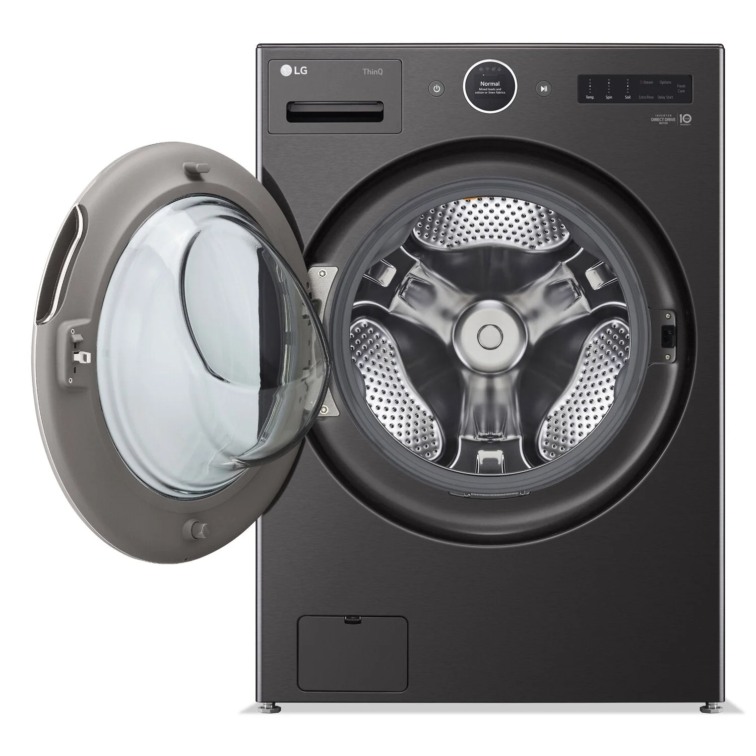LG 5.8 Cu. Ft. Smart Front-Load Washer with AI DD™ 2.0 - WM6700HBA - Image 2