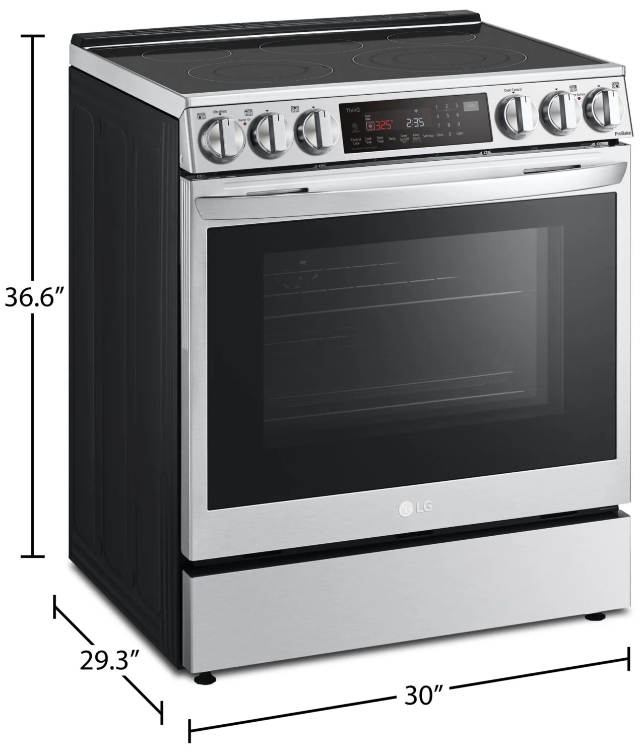 LG 6.3 Cu. Ft. Front-Control Electric Range with Air Fry - LSEL6335F - Image 10