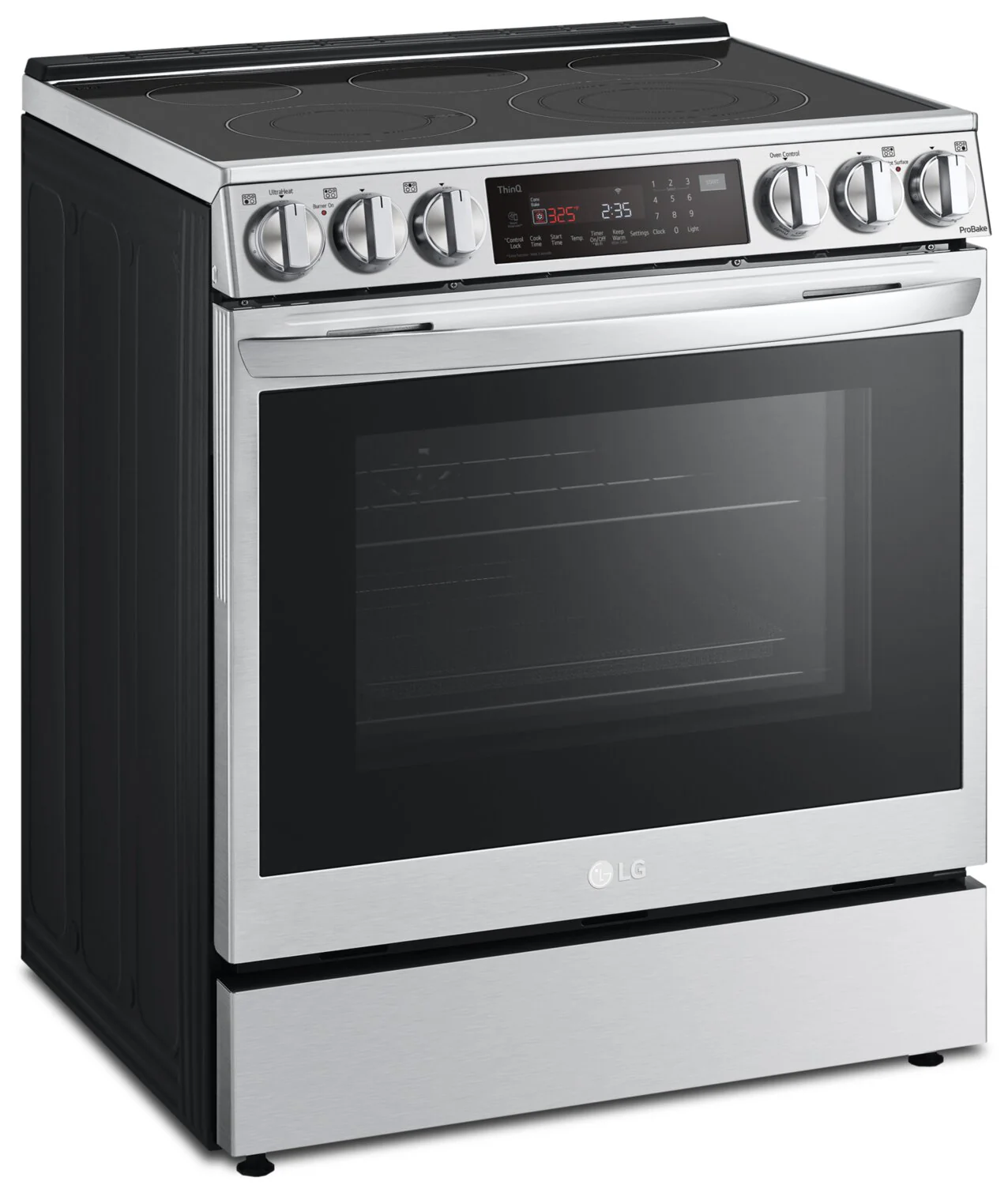 LG 6.3 Cu. Ft. Front-Control Electric Range with Air Fry - LSEL6335F - Image 2