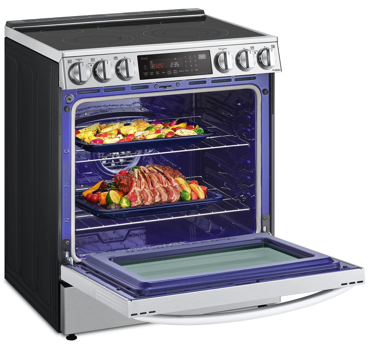 LG 6.3 Cu. Ft. Front-Control Electric Range with Air Fry - LSEL6335F - Image 9