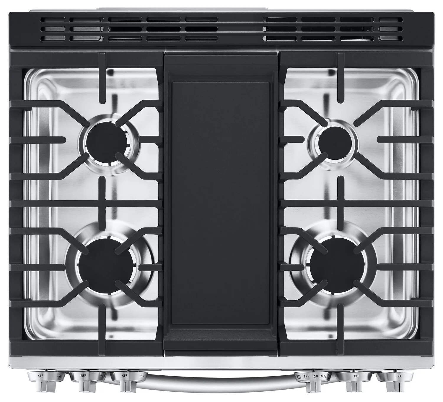 LG 6.3 Cu. Ft. Smart Front-Control Gas Range with Air Fry - LSGL6335F - Image 3