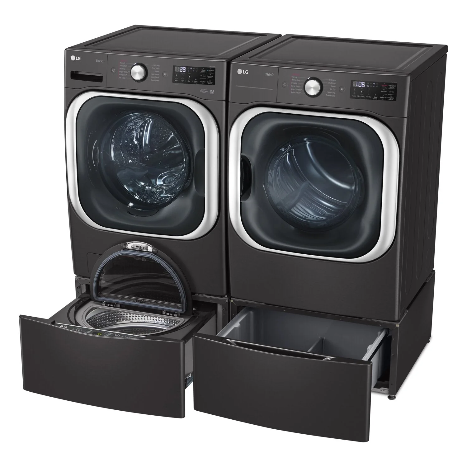 LG 6 Cu. Ft. Front-Load Washer and 9 Cu. Ft. Electric Dryer - WM8900HB/DLEX8900 - Image 5