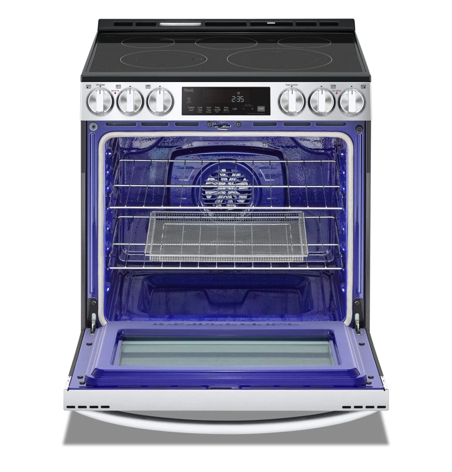 LG 6.3 Cu. Ft. Smart Electric Range with Air Fry - LSEL6333F - Image 4