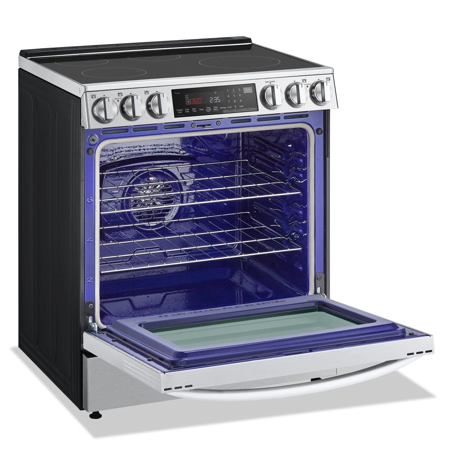 LG 6.3 Cu. Ft. Smart InstaView® Induction Slide-In Range with Air Fry - LSIL6336F - Image 4