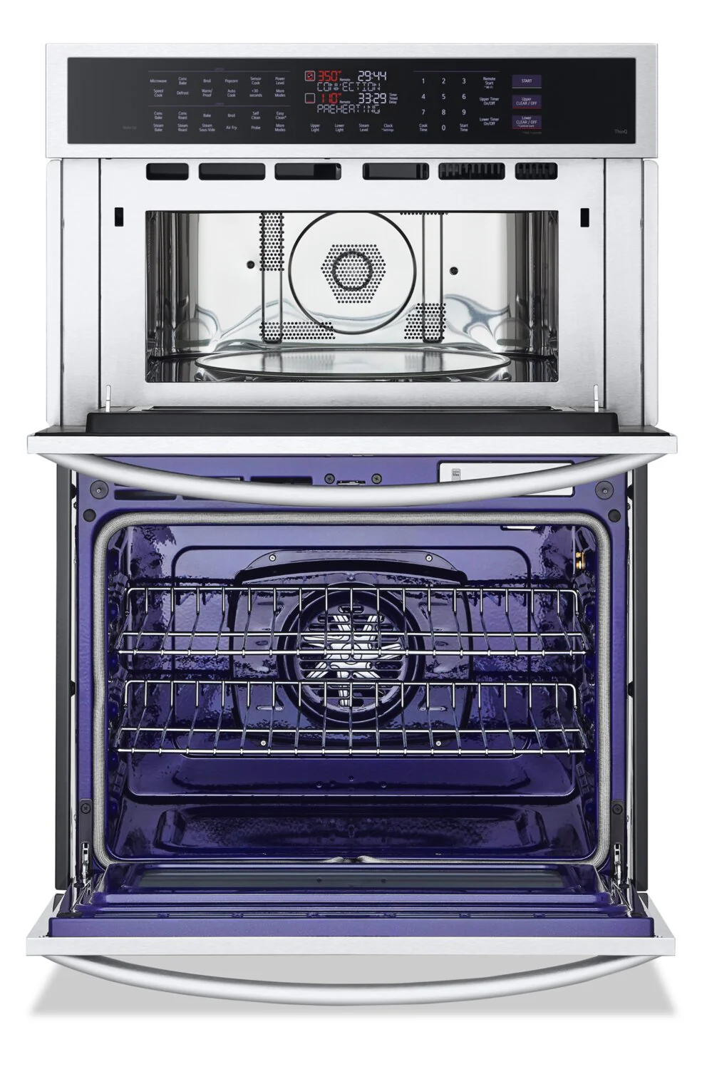 LG 6.4 Cu. Ft. Smart InstaView® Combination Wall Oven with Air Fry - WCEP6427F - Image 3