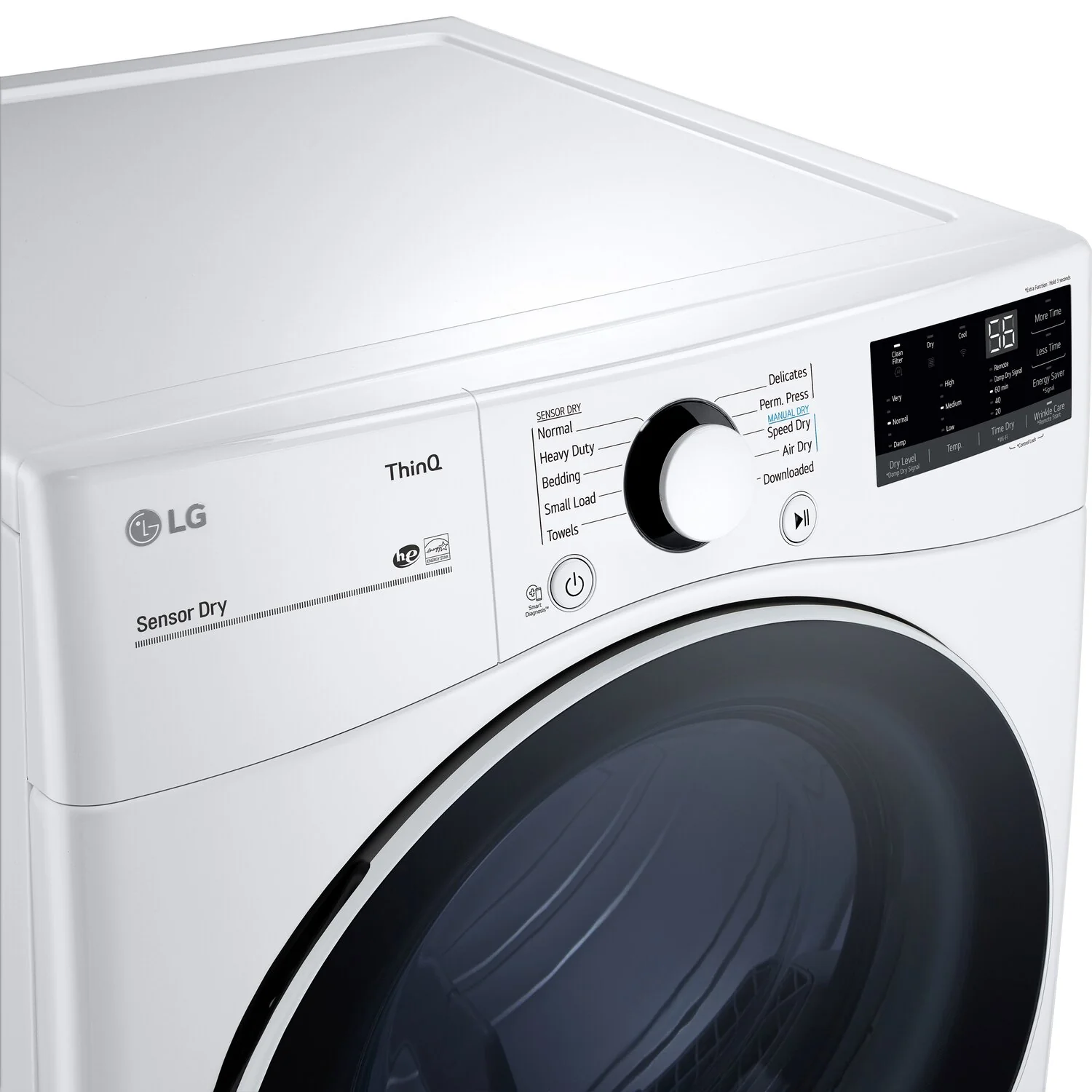 LG 7.4 Cu. Ft. Electric Dryer with AI Sensor Dry™ - DLE3600W - Image 3