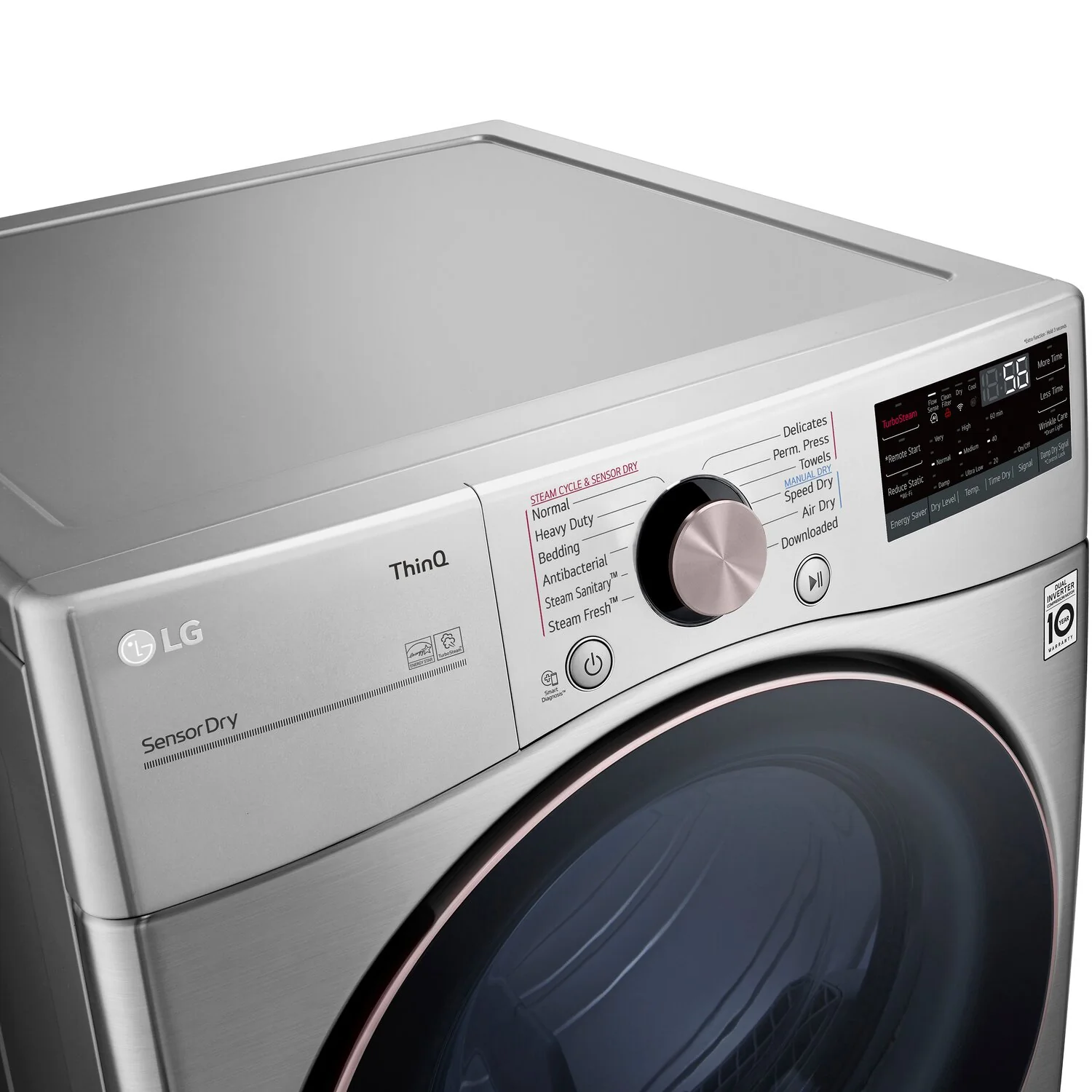 LG 7.4 Cu. Ft. Electric Dryer with Built-In AI - DLEX3850V - Image 2
