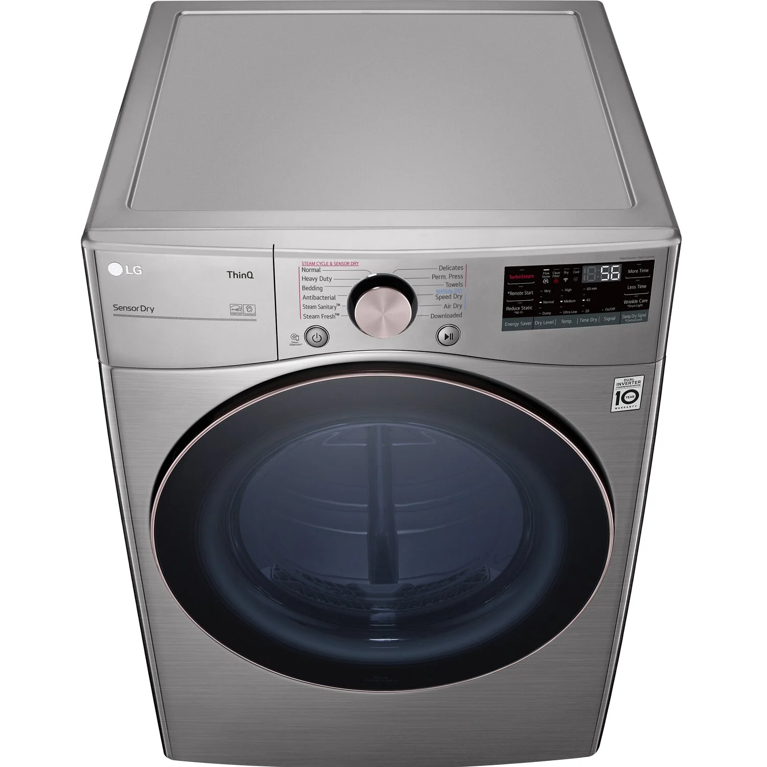 LG 7.4 Cu. Ft. Electric Dryer with Built-In AI - DLEX3850V - Image 3