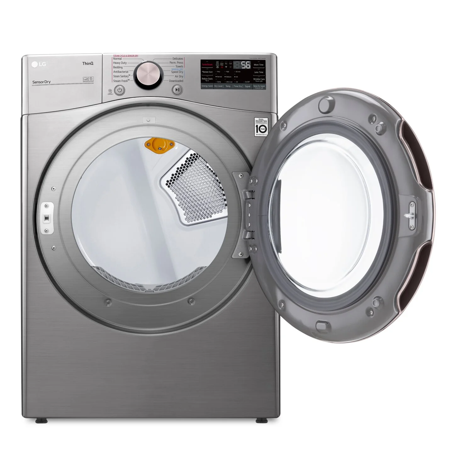 LG 7.4 Cu. Ft. Electric Dryer with Built-In AI - DLEX3850V - Image 4