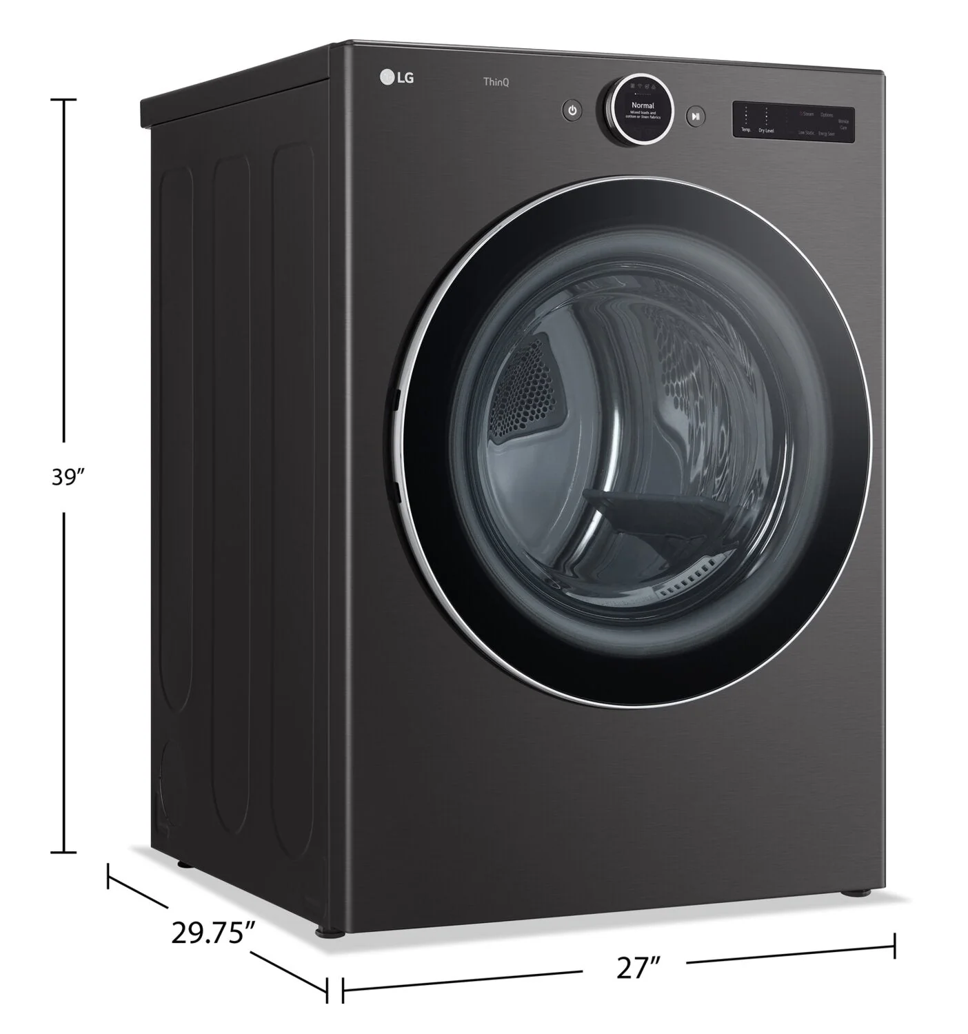 LG 7.4 Cu. Ft. Smart Electric Dryer with TurboSteam® - DLEX6700B - Image 7