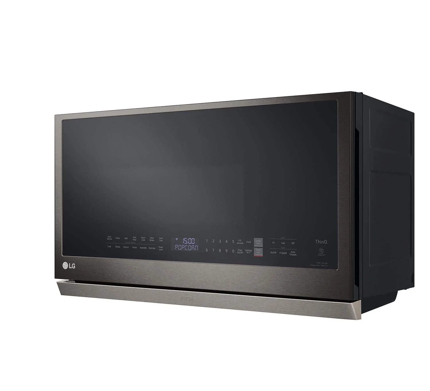 LG Black Stainless Smart Wi-Fi Enabled Over-the-Range Microwave with ExtendaVent® 2.0 & EasyClean® (2.1 cu. ft.) - MVEL2137D - Image 3