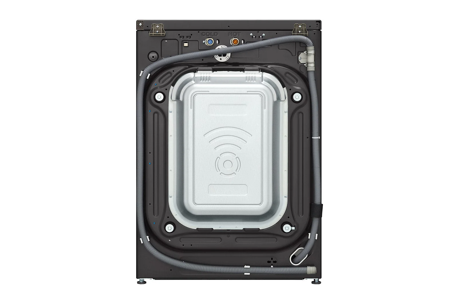 LG Black Steel 5.8 cu. ft. Front Load Washer with AI DD™ 2.0 and LCD Knob - WM6700HBA - Image 6