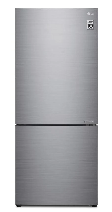 LG Platinum Silver 28" Counter Depth Bottom Freezer Refrigerator with Door Cooling and Flip-up Shelf (15 Cu.Ft) - LBNC15251V - Image 2