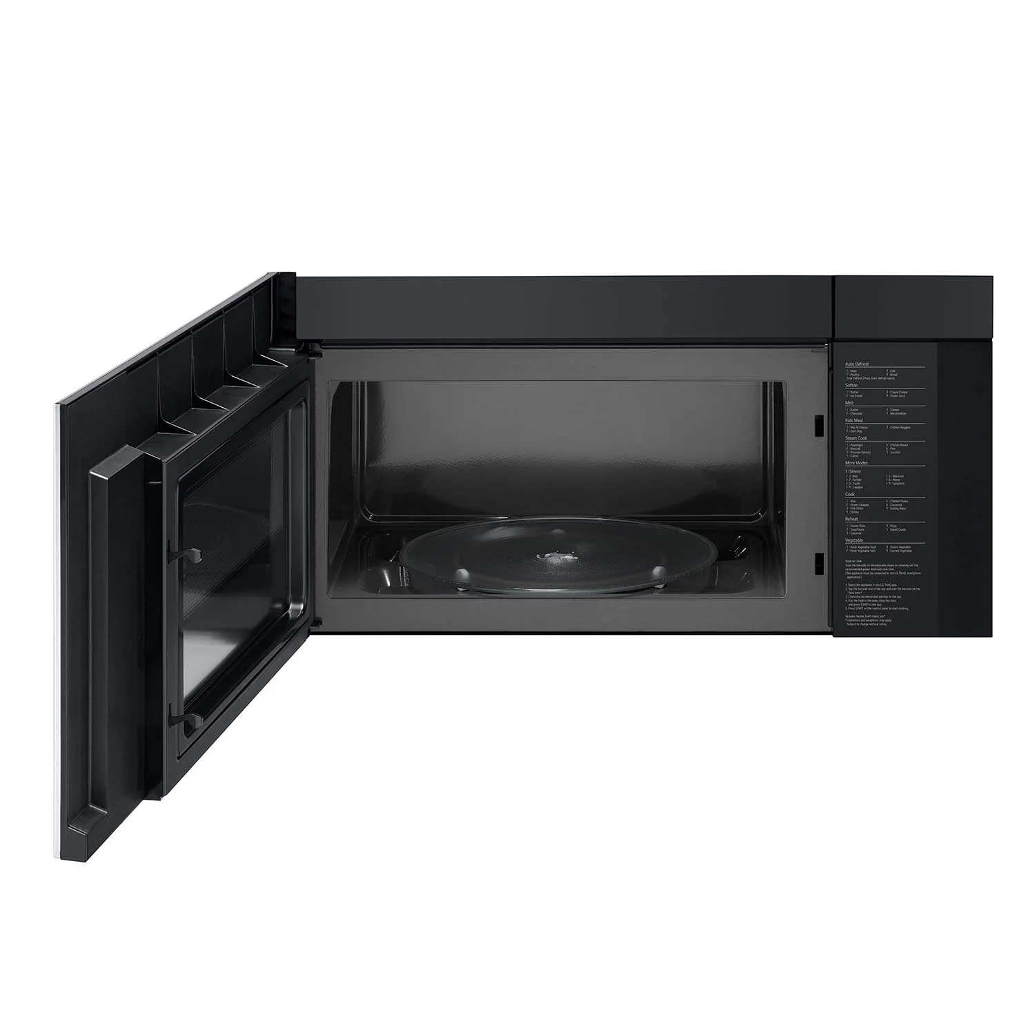 LG Platinum Silver Steel Smart Wi-Fi Enabled Over-the-Range Microwave with EasyClean® (2.0 cu. ft.) - MVEL2033F - Image 4