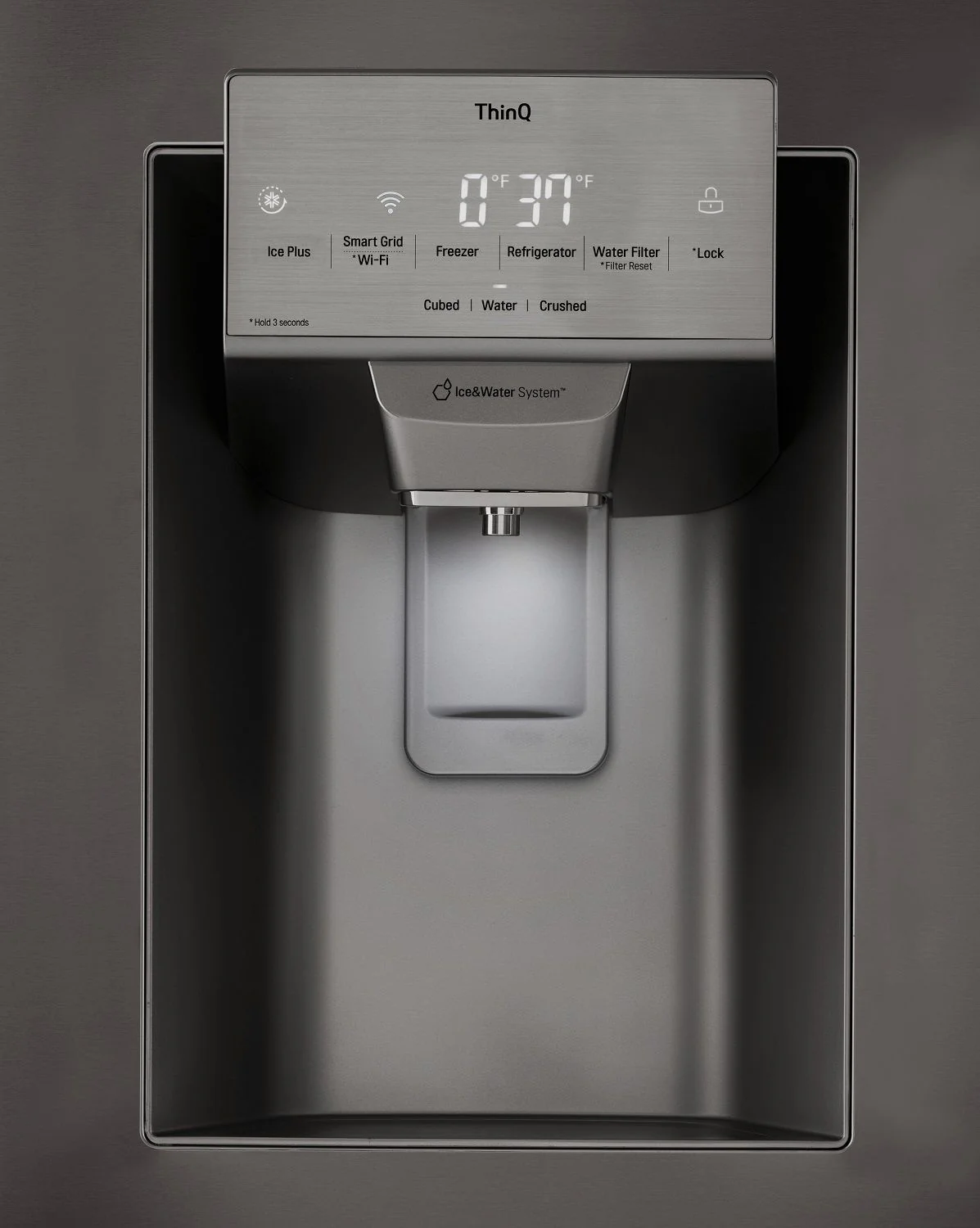 LG Smudge Resistant Black Stainless Steel 36" 28 Cu.ft French Door Refrigerator with Ice & Water Dispenser - LRFS28XBS - Image 5