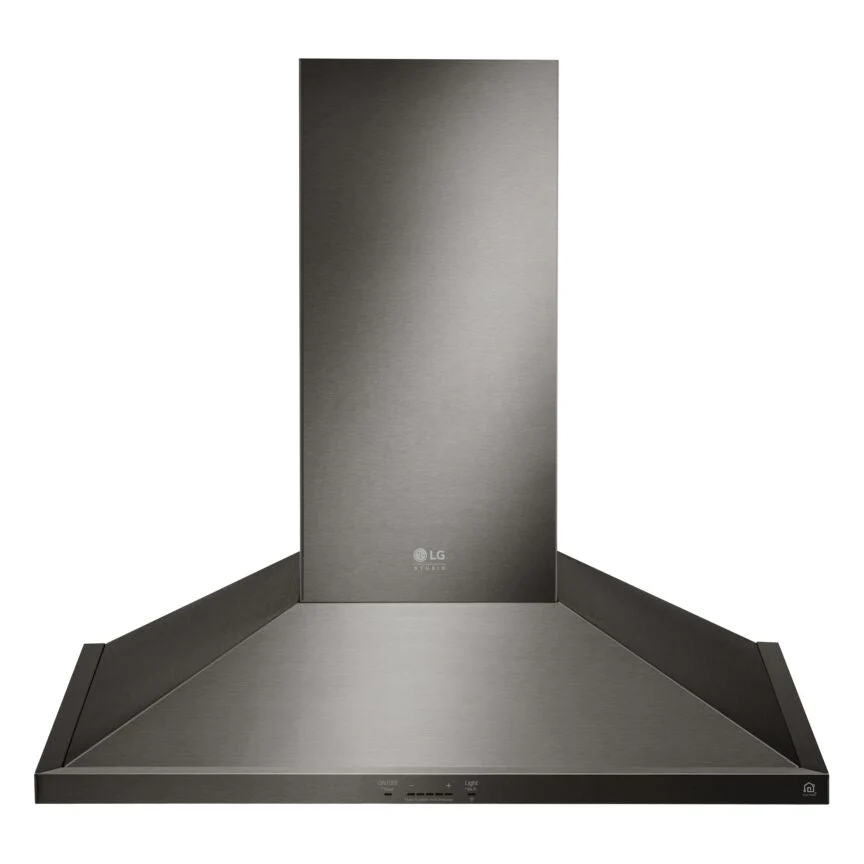LG Smudge Resistant Black Stainless Steel 600 CFM 30" Wall Mount Chimney Range Hood - LSHD3080BD - Image 3