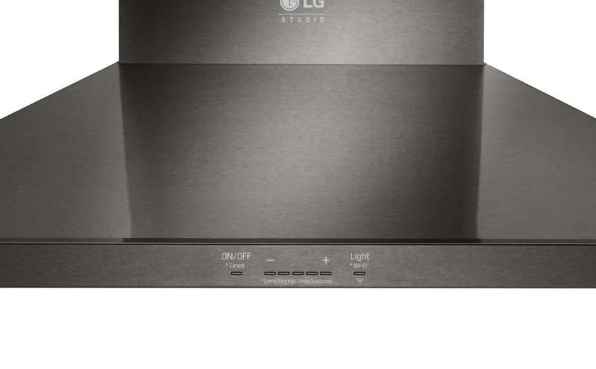 LG Smudge Resistant Black Stainless Steel 600 CFM 30" Wall Mount Chimney Range Hood - LSHD3080BD - Image 6