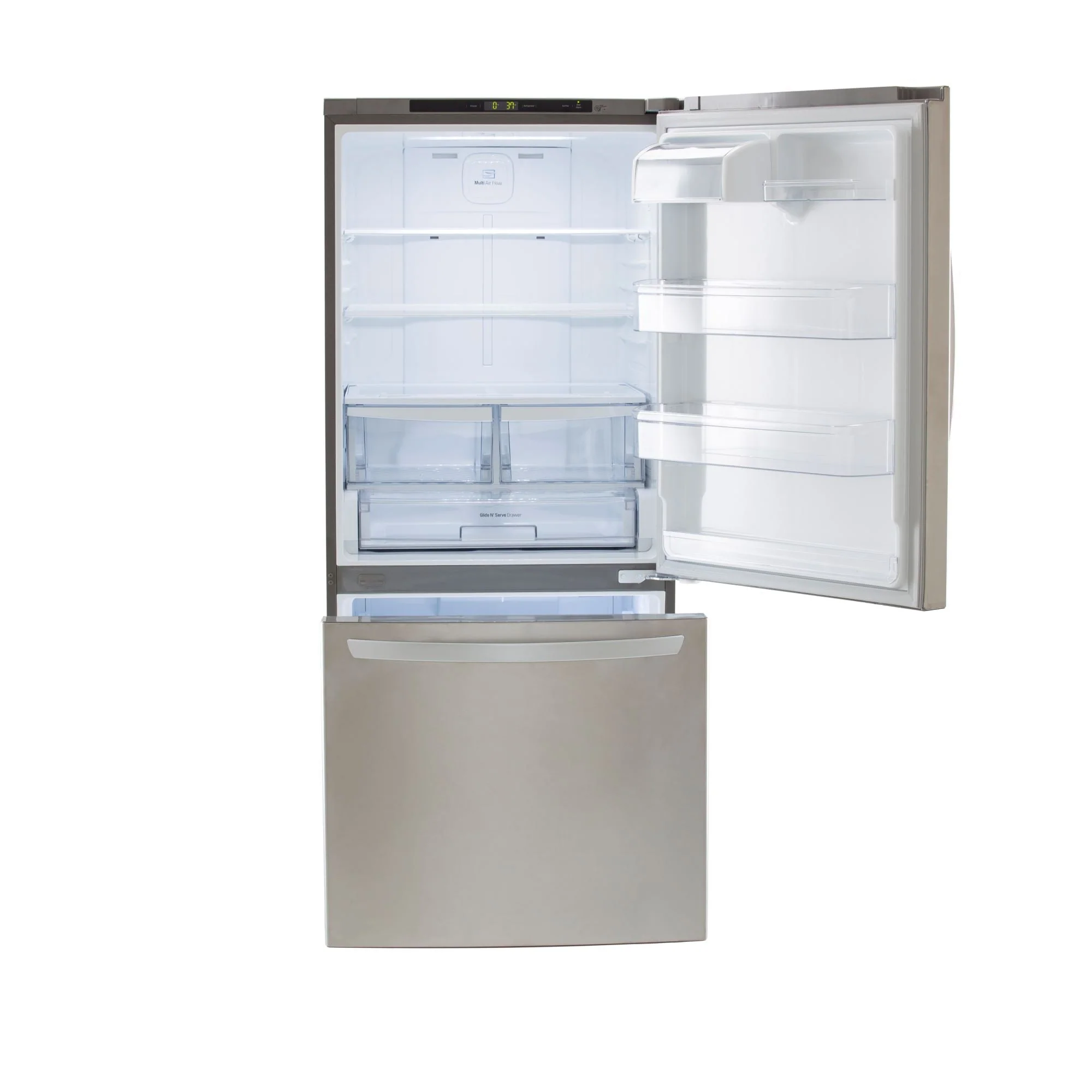 LG Stainless Steel 30" Bottom Mount Fridge (22.1 Cu.Ft.) - LRDNS2200S - Image 2