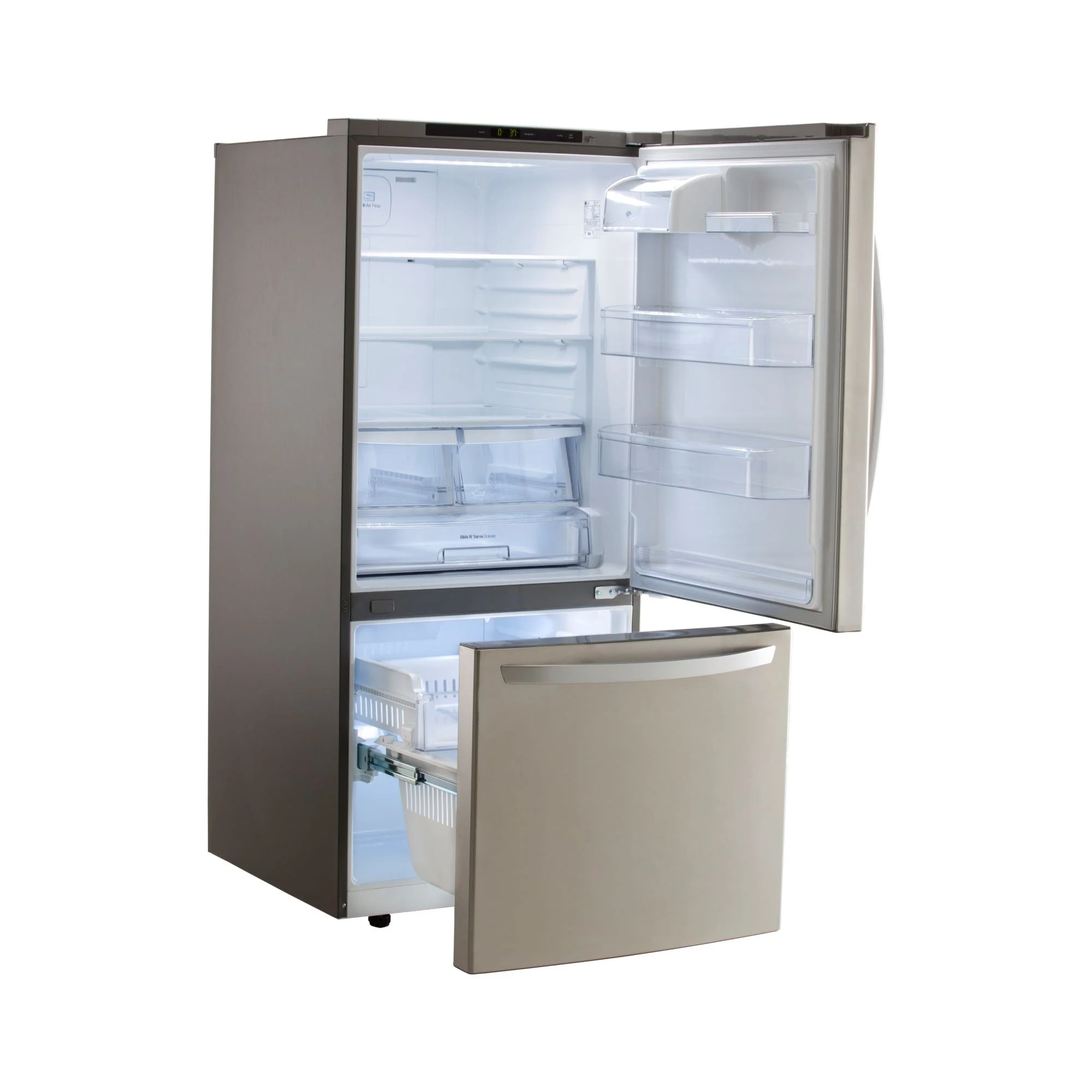 LG Stainless Steel 30" Bottom Mount Fridge (22.1 Cu.Ft.) - LRDNS2200S - Image 3