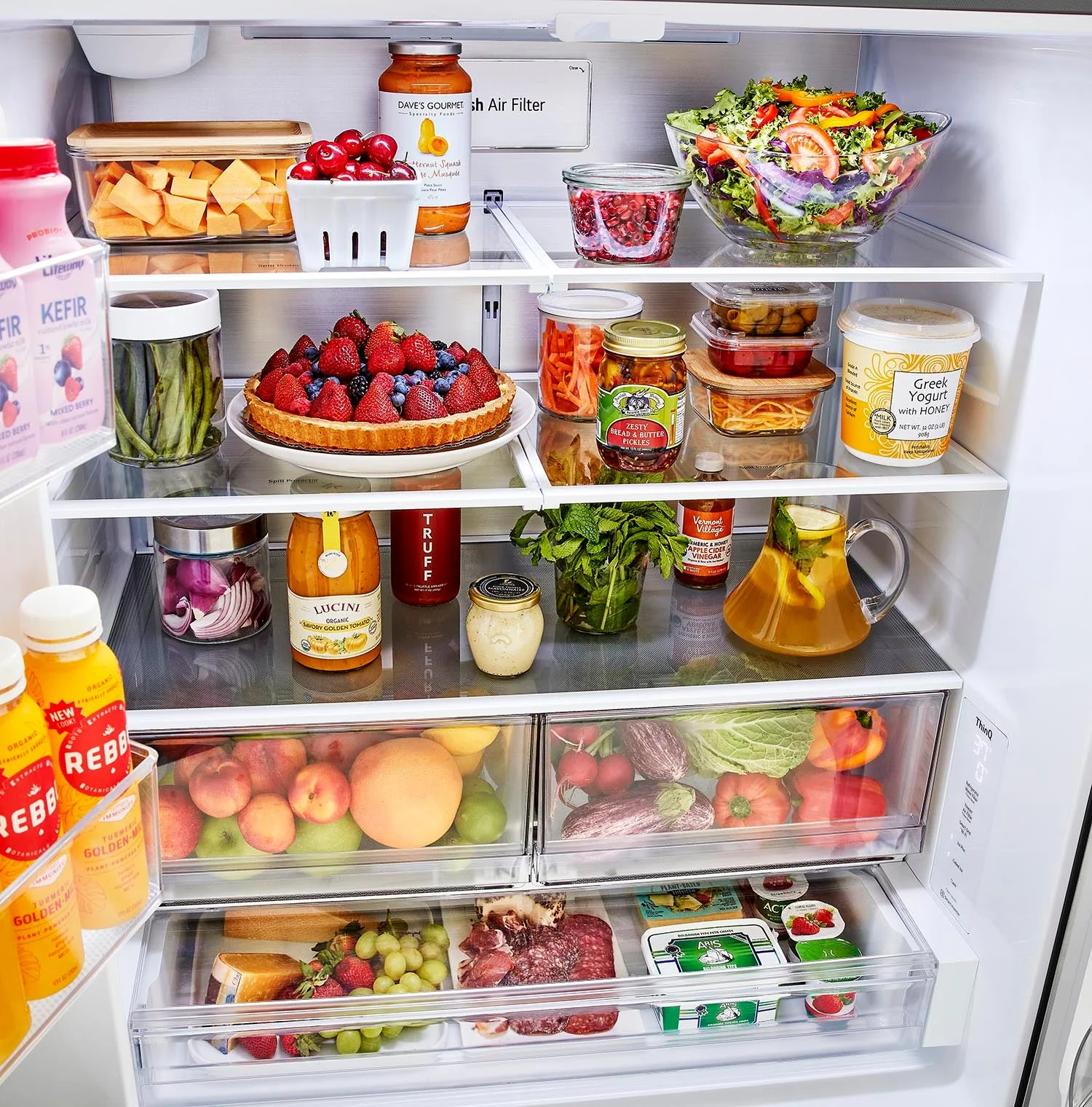 LG Stainless Steel French Door Smart Counter-Depth MAX Refrigerator ™ (27 cu. ft.) - LRFLC2706S - Image 8