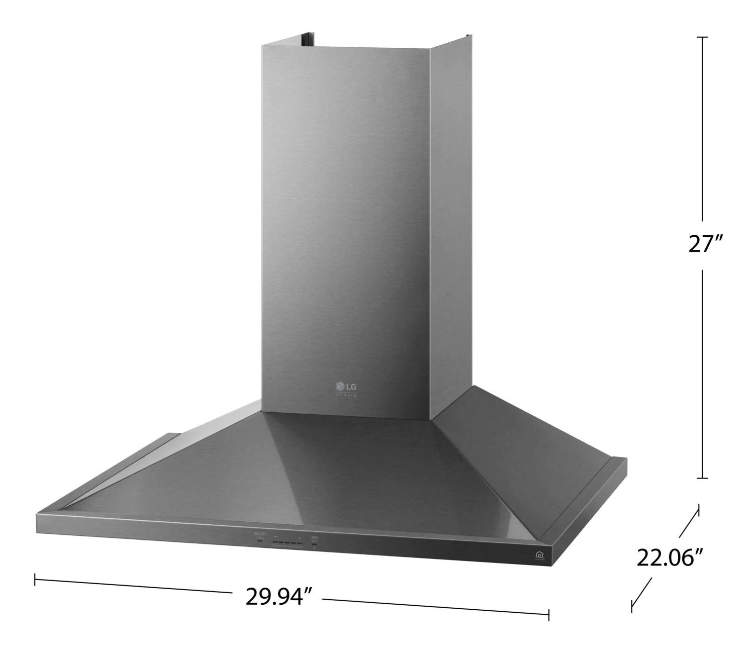 LG STUDIO 30" Wall-Mount Chimney Hood - LSHD3080ST - Image 7