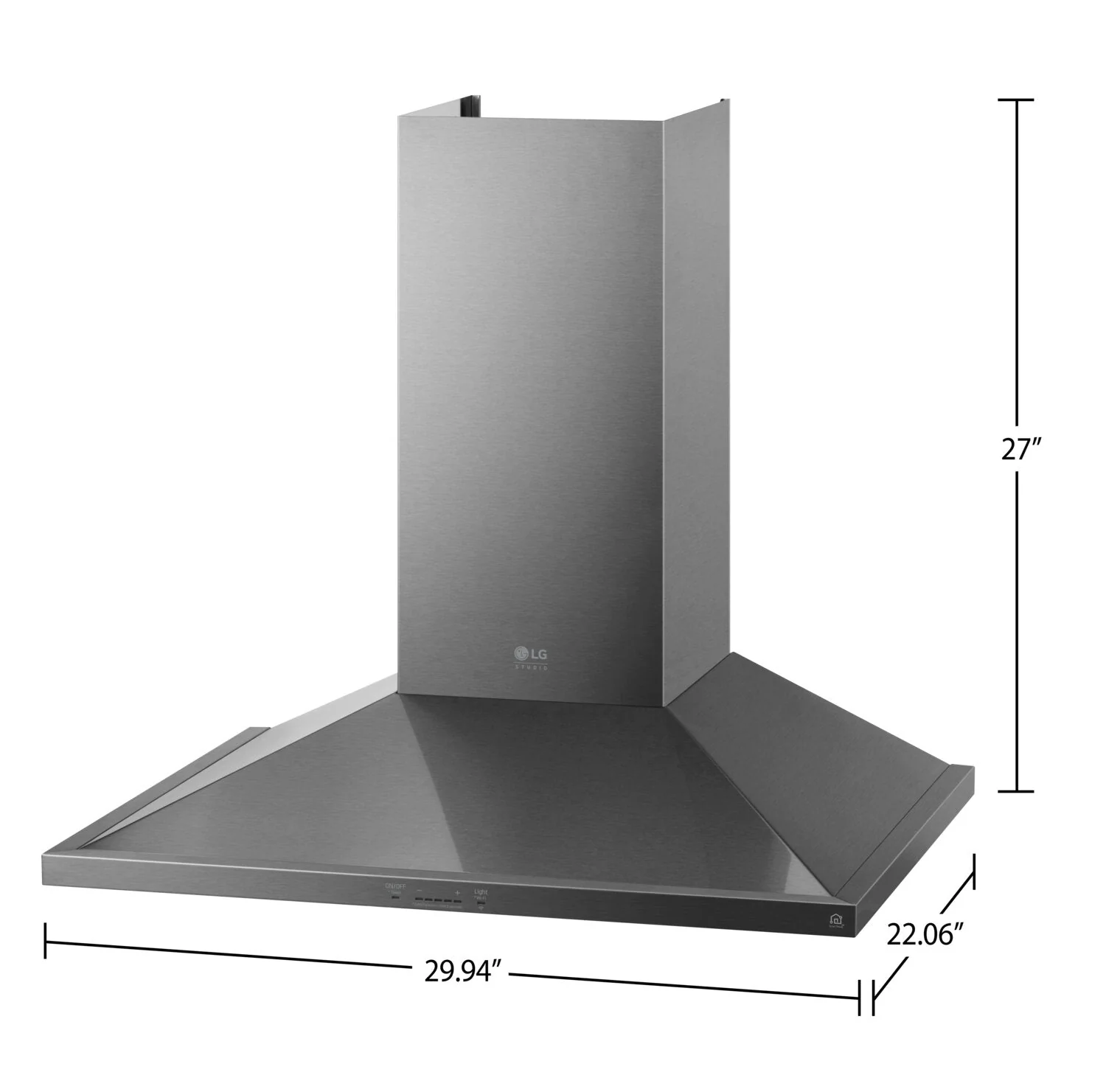 LG STUDIO 30" Wall-Mount Chimney Hood - LSHD3089BD - Image 6