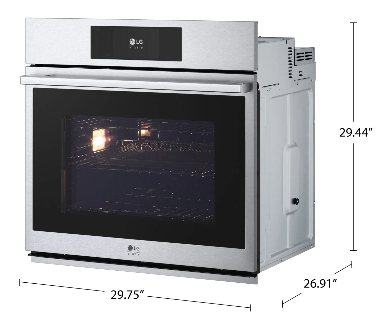 LG STUDIO 4.7 Cu. Ft. InstaView® Single Wall Oven - WSES4728F - Image 8