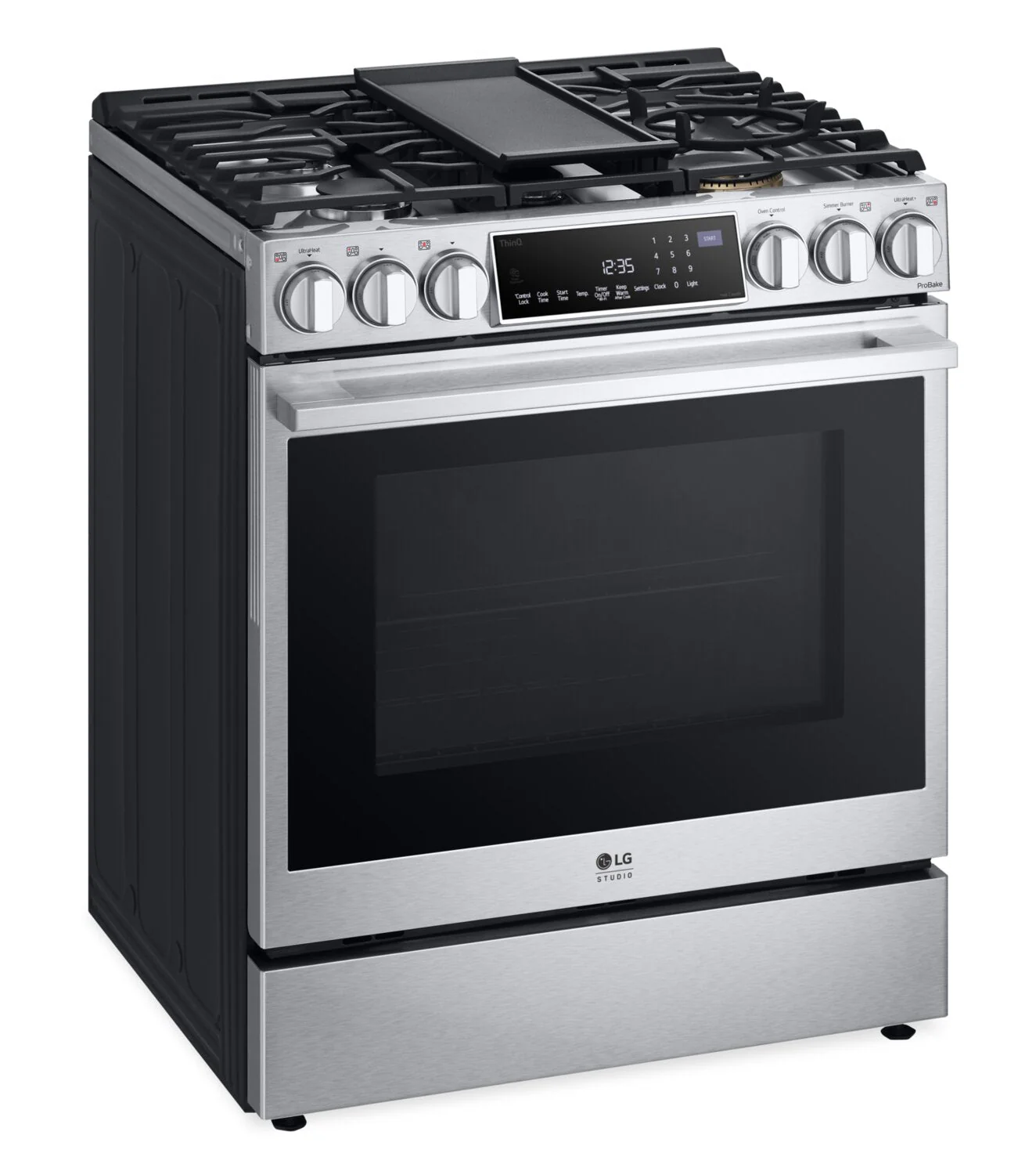 LG STUDIO 6.3 Cu. Ft. InstaView® Gas Slide-In Range - LSGS6338F - Image 2