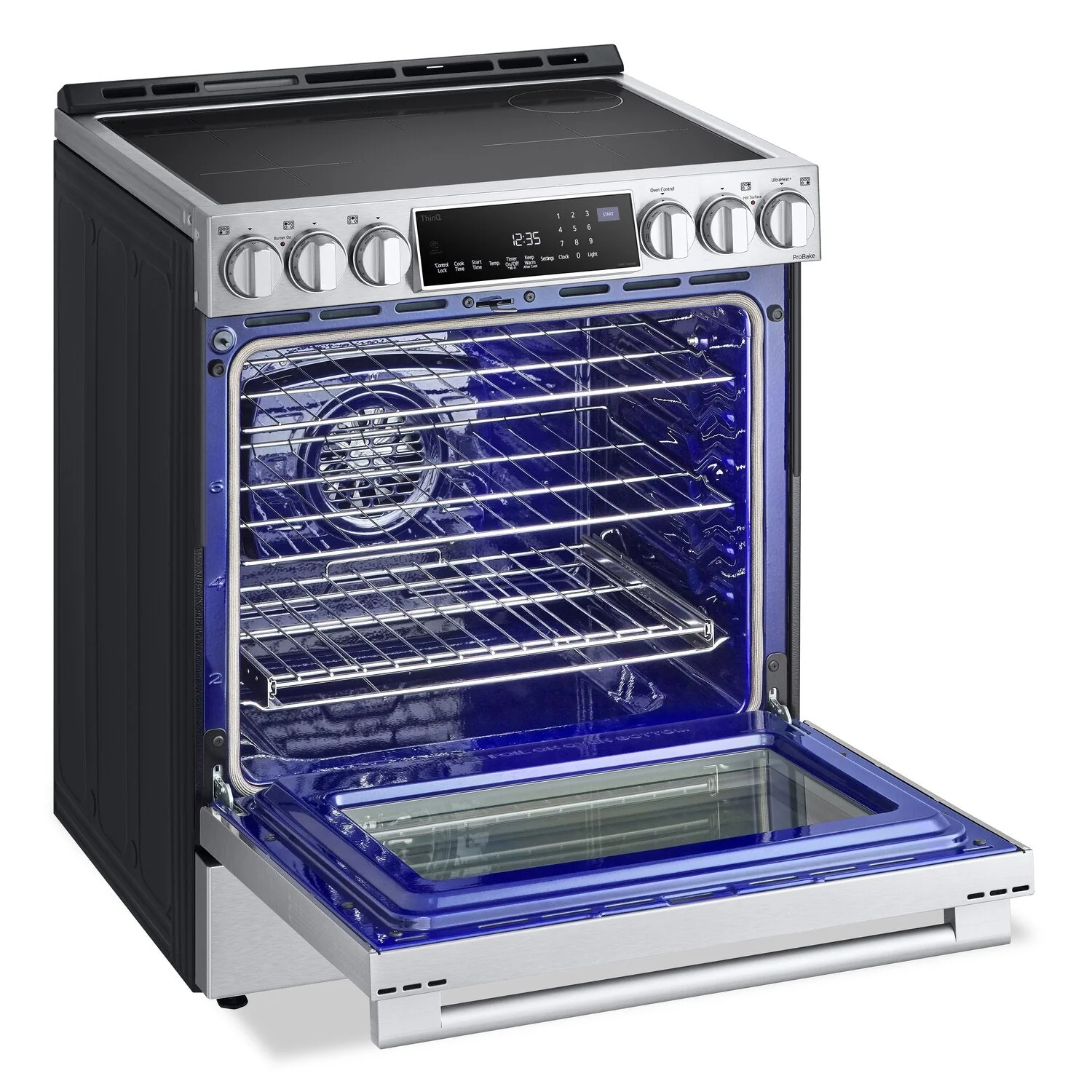 LG STUDIO 6.3 Cu. Ft. Smart Electric Induction Range with Air Fry - LSIS6338F - Image 4