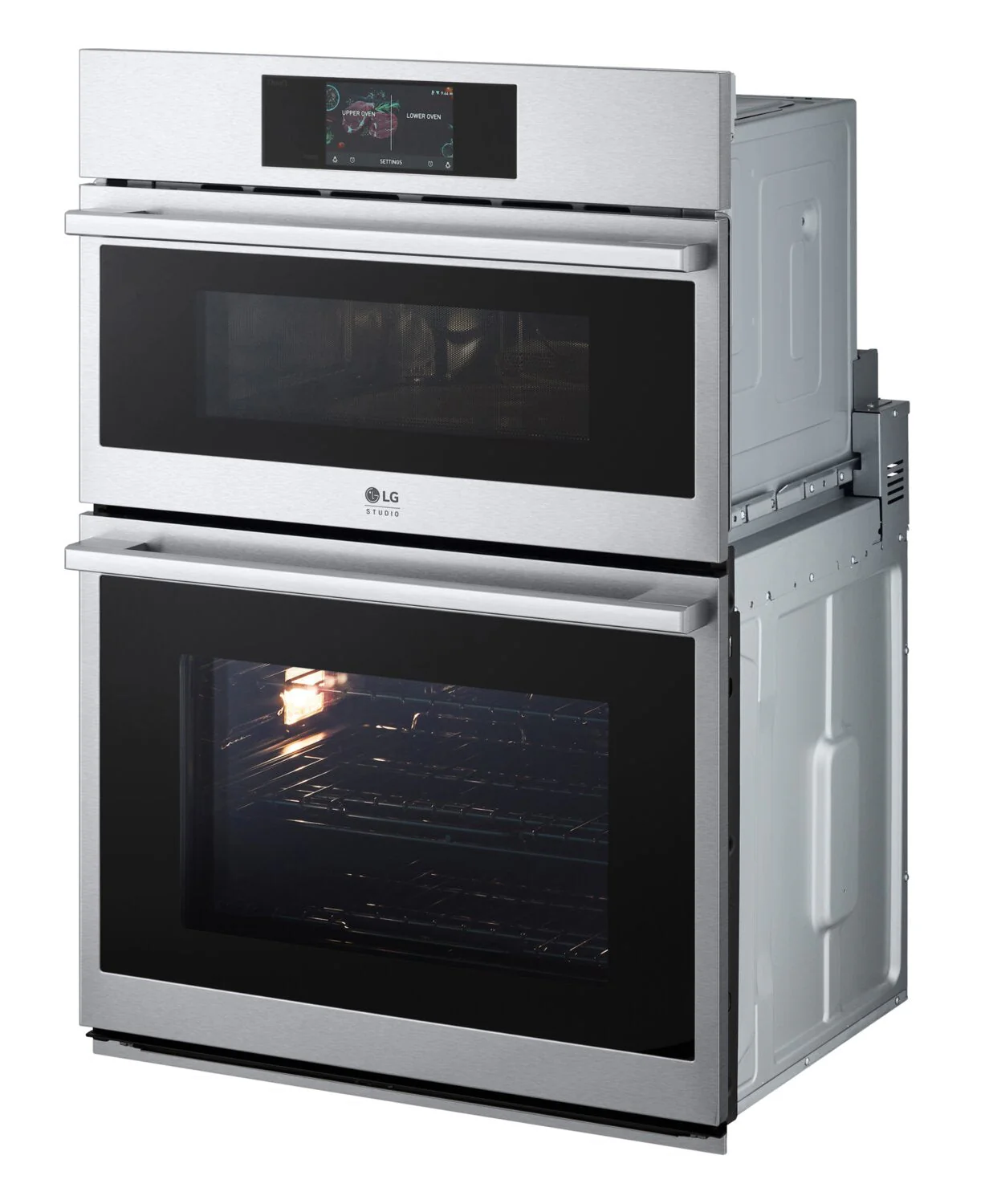 LG STUDIO 6.4 Cu. Ft. InstaView® Double Wall Oven - WCES6428F - Image 2