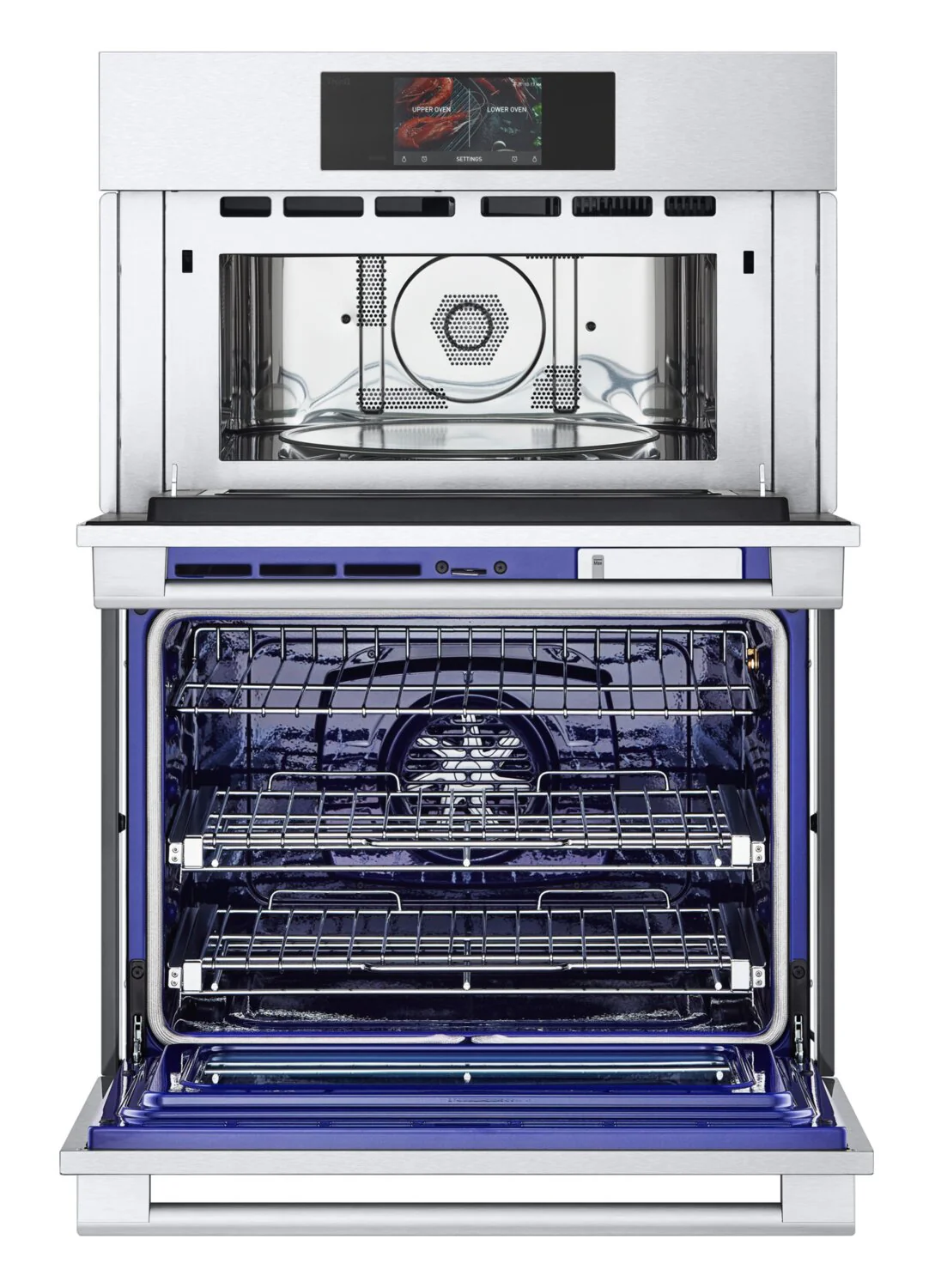LG STUDIO 6.4 Cu. Ft. InstaView® Double Wall Oven - WCES6428F - Image 4