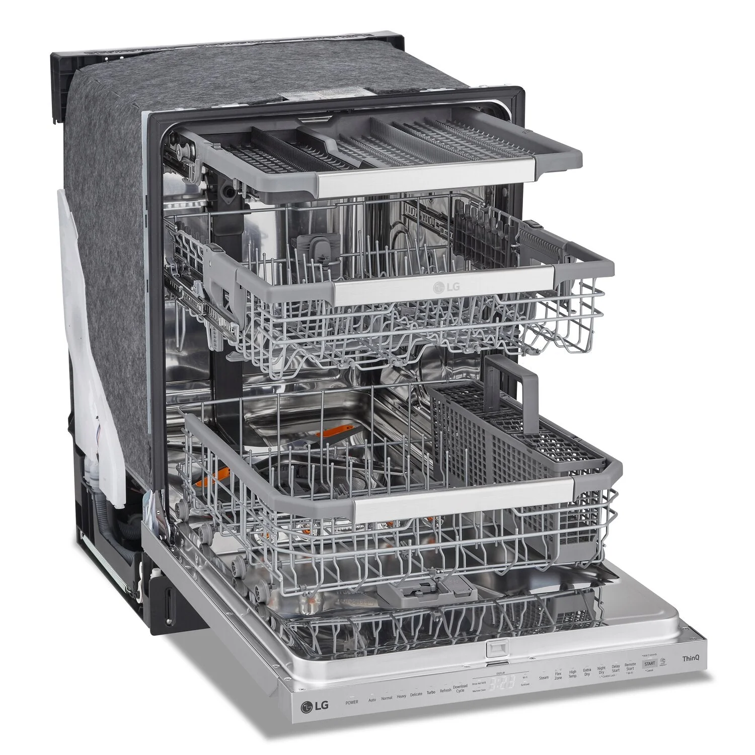 LG Top Control Smart Dishwasher with Quadwash® Pro and TrueSteam® - LDPS6762S - Image 3