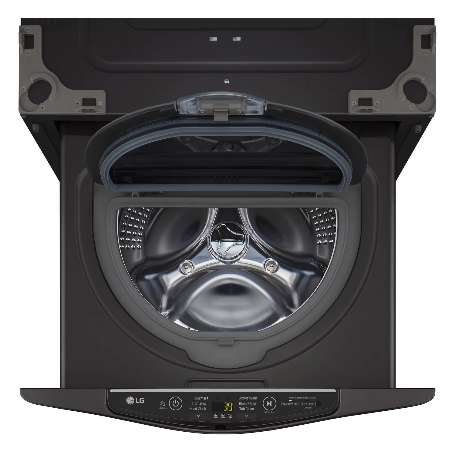 LG TWIN Wash™ 1 Cu. Ft. SideKick™ 29" Pedestal Washer - WD200CB - Image 4