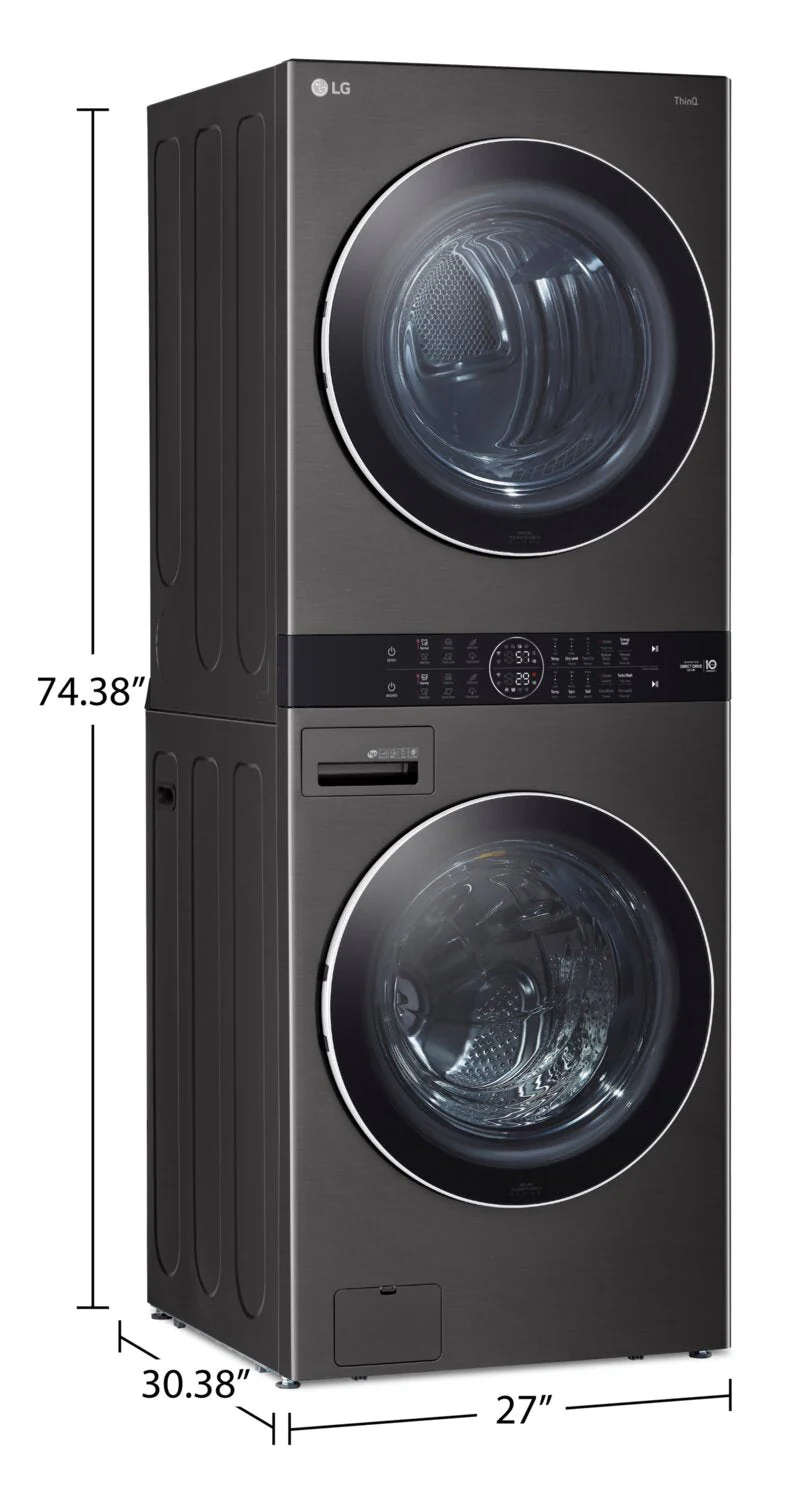 LG WashTower™ with 5.2 Cu. Ft. Washer and 7.4 Cu. Ft. Gas Dryer - WKGX201HBA - Image 11