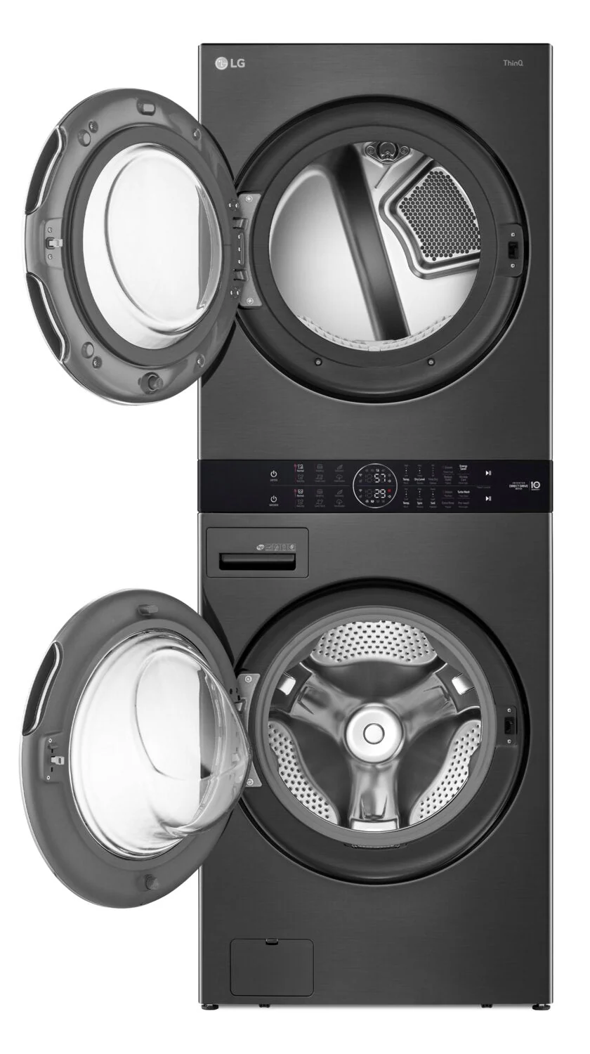 LG WashTower™ with 5.2 Cu. Ft. Washer and 7.4 Cu. Ft. Gas Dryer - WKGX201HBA - Image 2