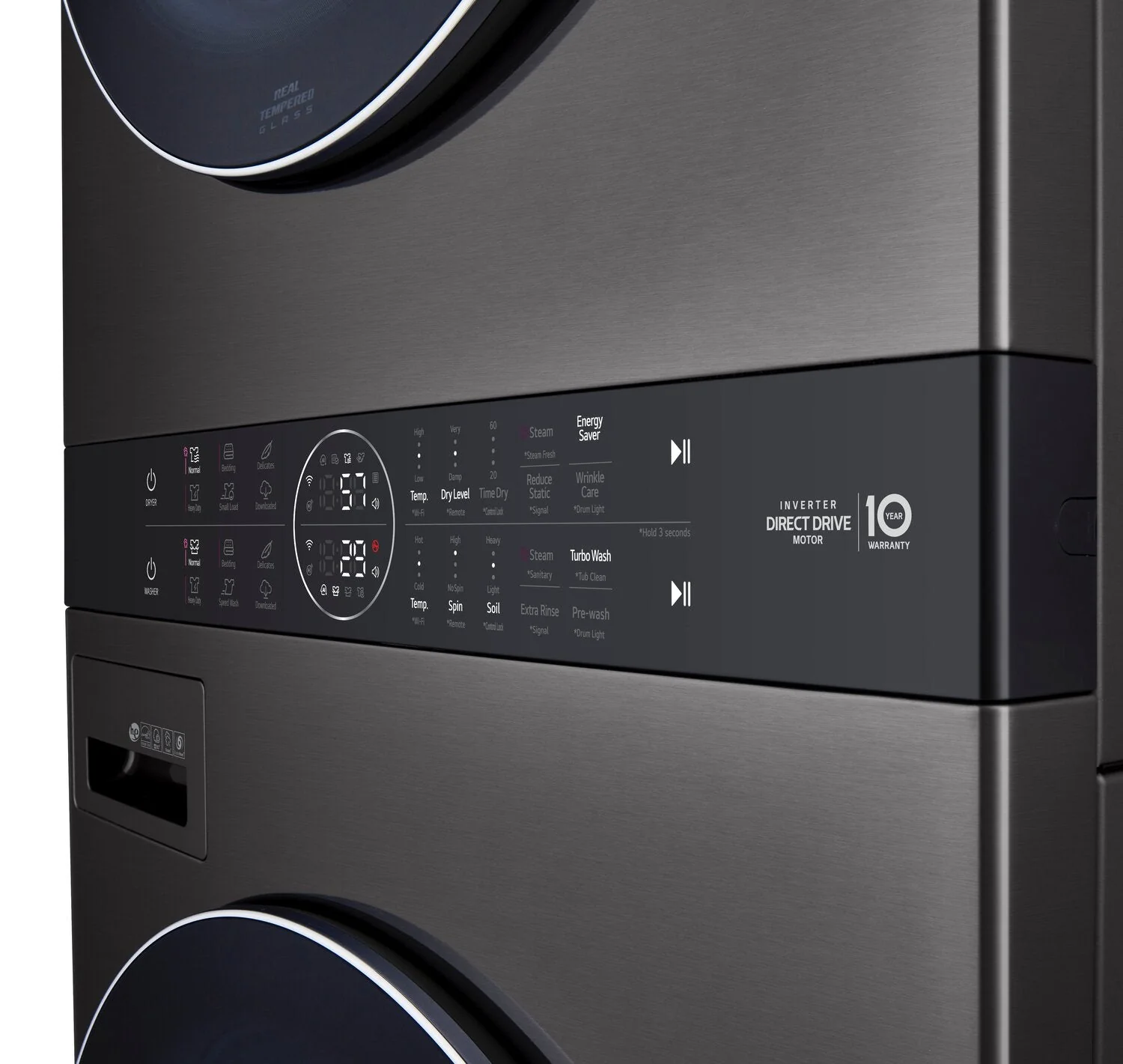 LG WashTower™ with 5.2 Cu. Ft. Washer and 7.4 Cu. Ft. Gas Dryer - WKGX201HBA - Image 6