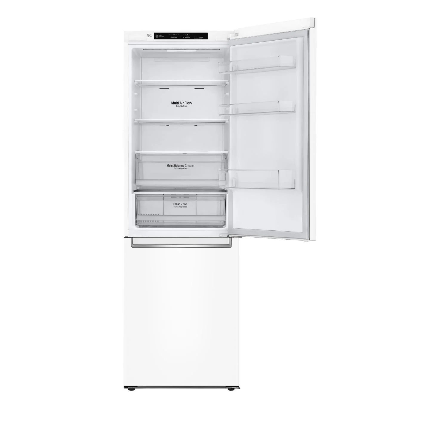 LG White 24" Counter Depth Bottom Freezer Refrigerator with DoorCooling+ (12 Cu. Ft.) - LBNC12231W - Image 2
