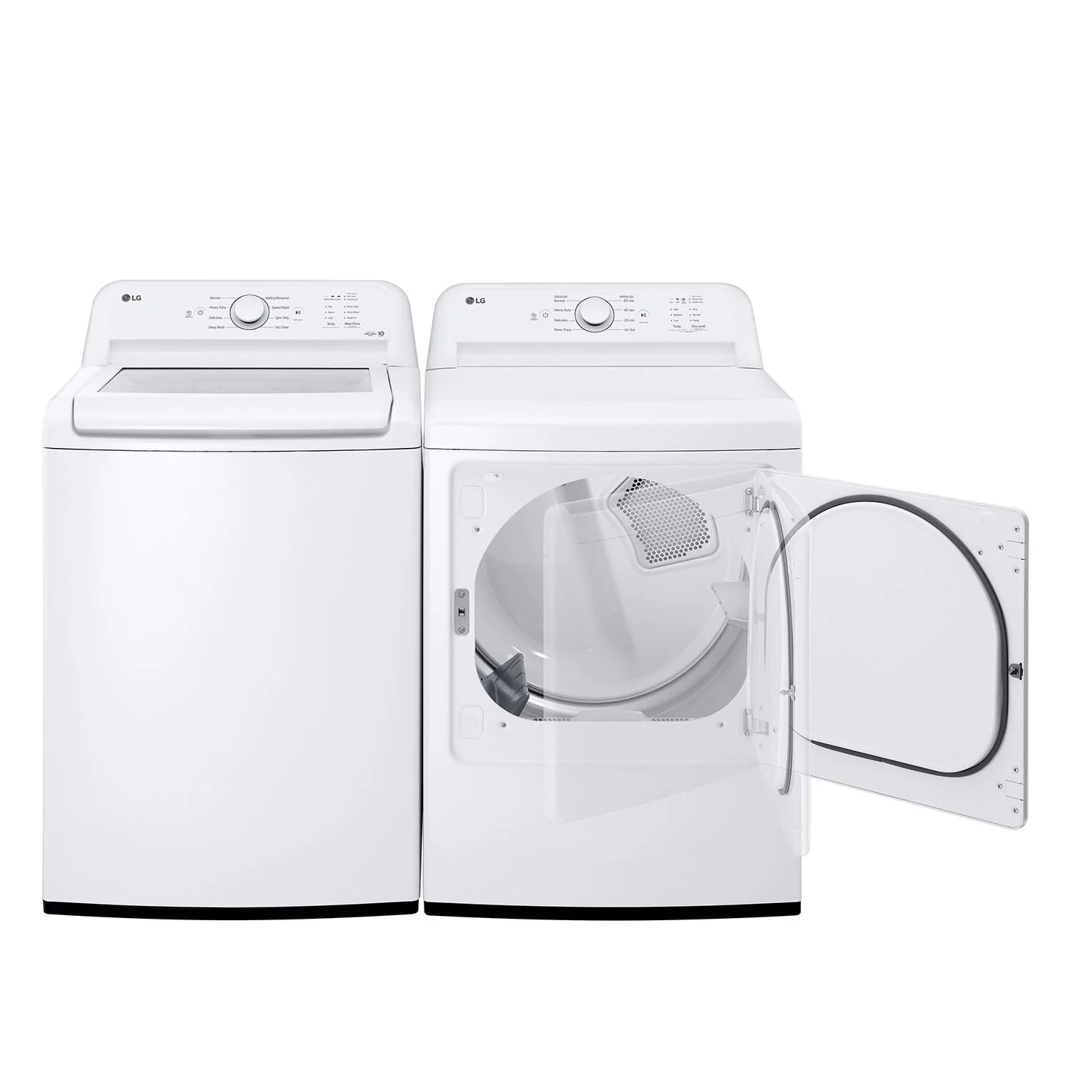 LG White Top Load Washer with Agitator and SlamProof® Glass Lid (4.8 Cu. Ft) - WT6105CW - Image 11
