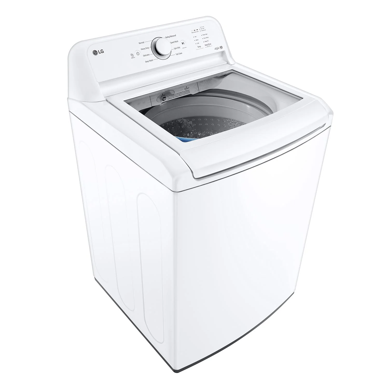 LG White Top Load Washer with Agitator and SlamProof® Glass Lid (4.8 Cu. Ft) - WT6105CW - Image 5
