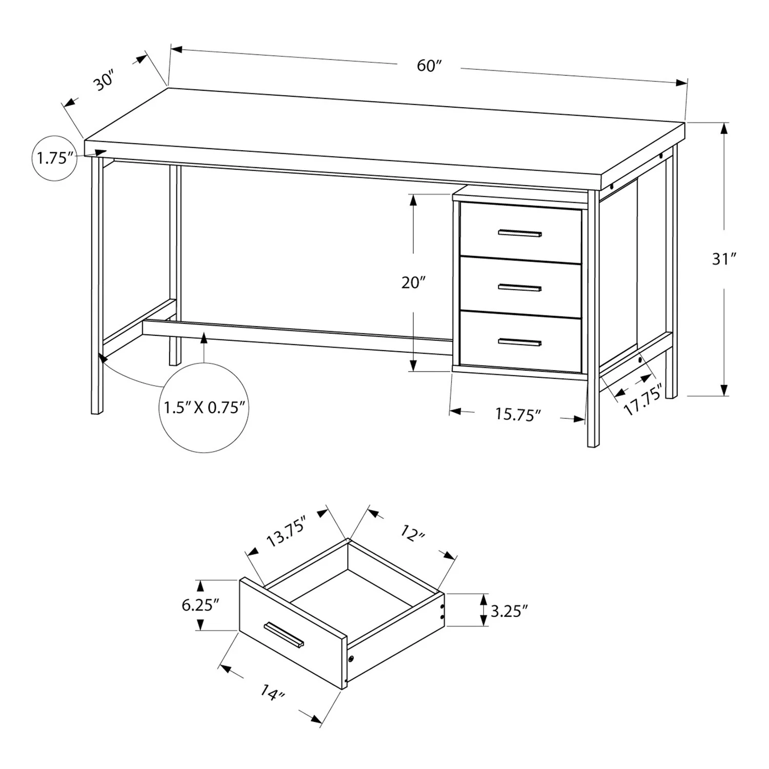 Lilliwaup Desk - White - Image 5