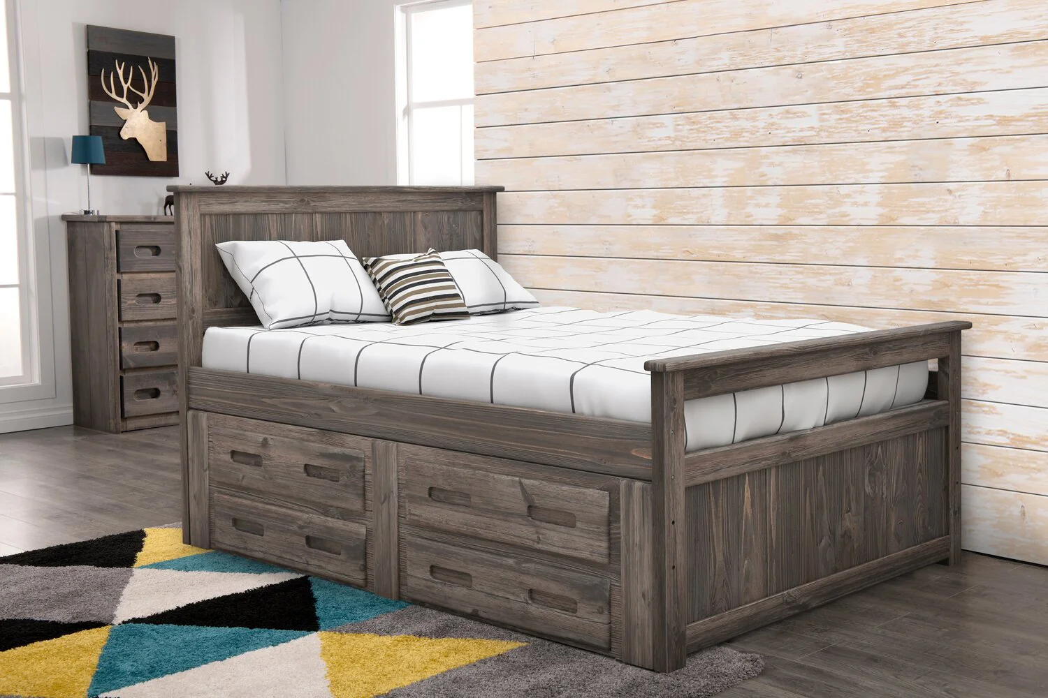 Linden 4-Drawer Full Storage Bed - Image 4