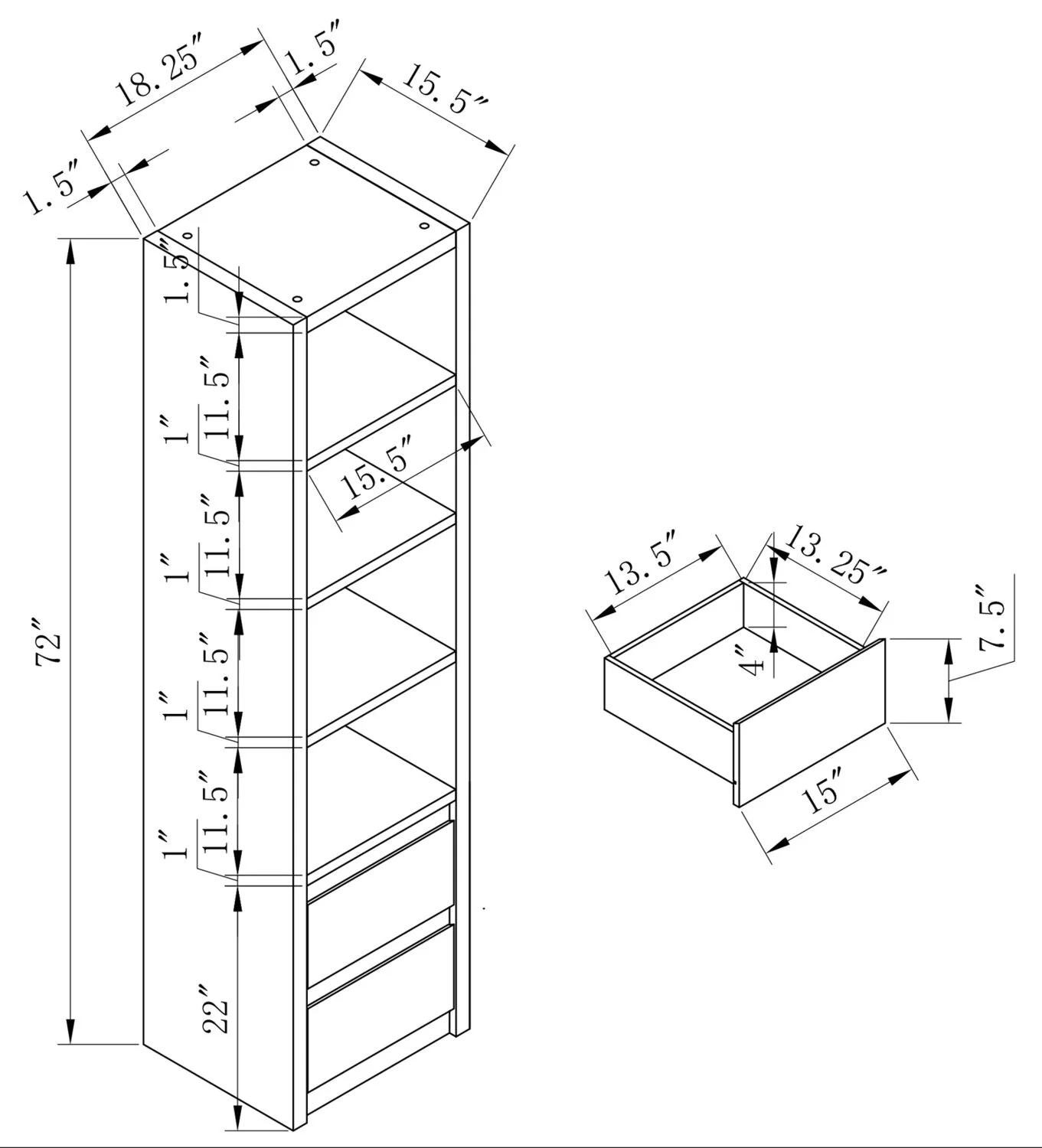 Link 3-Piece Entertainment Centre with 62" TV Opening - Image 8