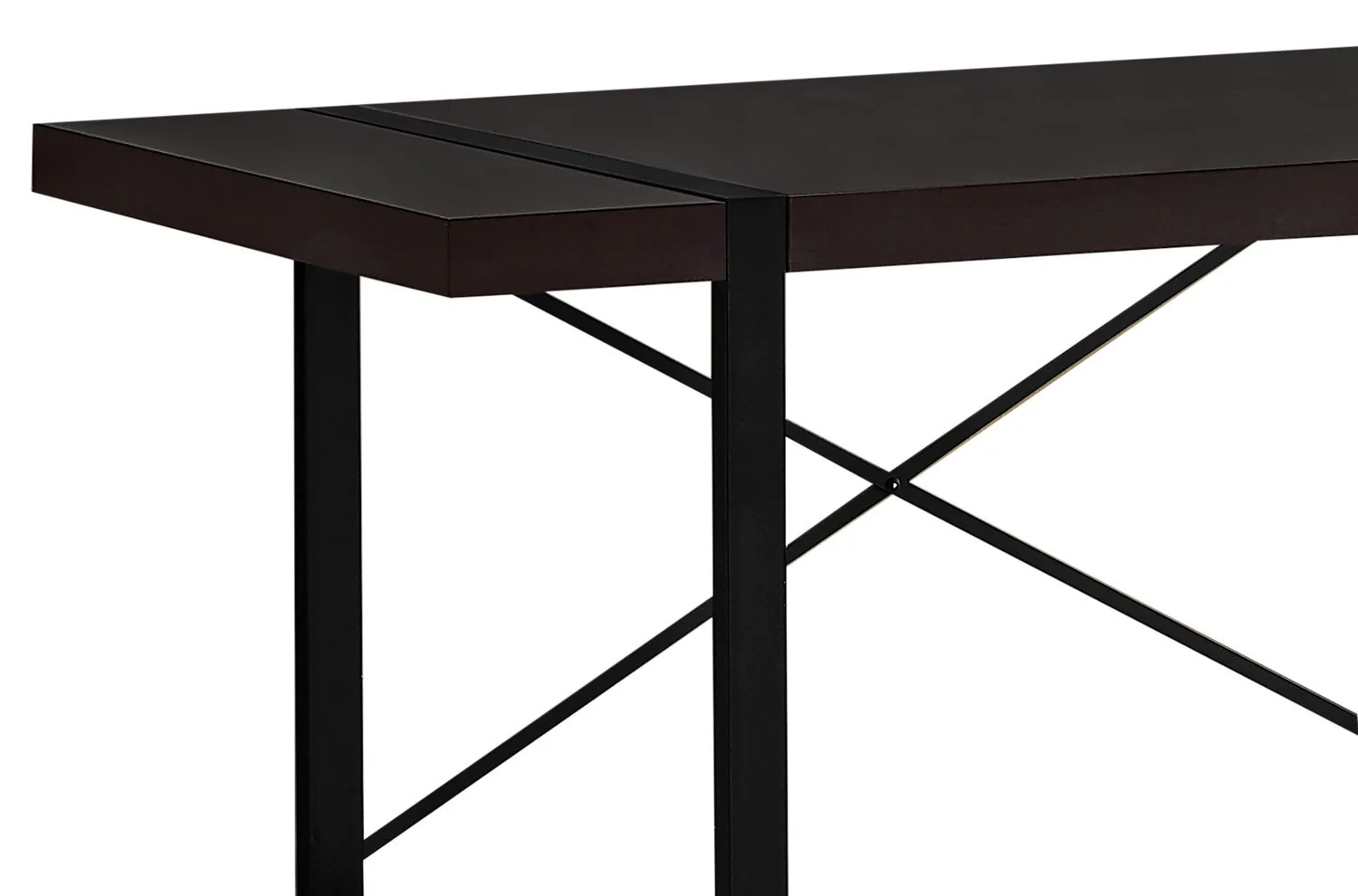 Lisgar Reclaimed Wood Look Desk - Cappuccino - Image 2