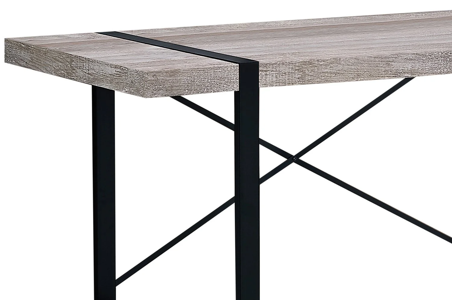 Lisgar Reclaimed Wood Look Desk - Taupe - Image 2