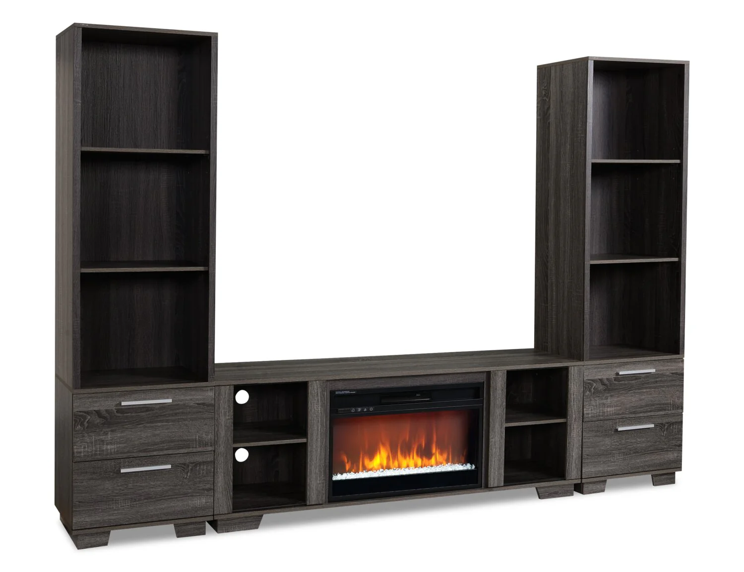 Lixa 3-Piece Entertainment Centre with 65" TV Opening - Grey